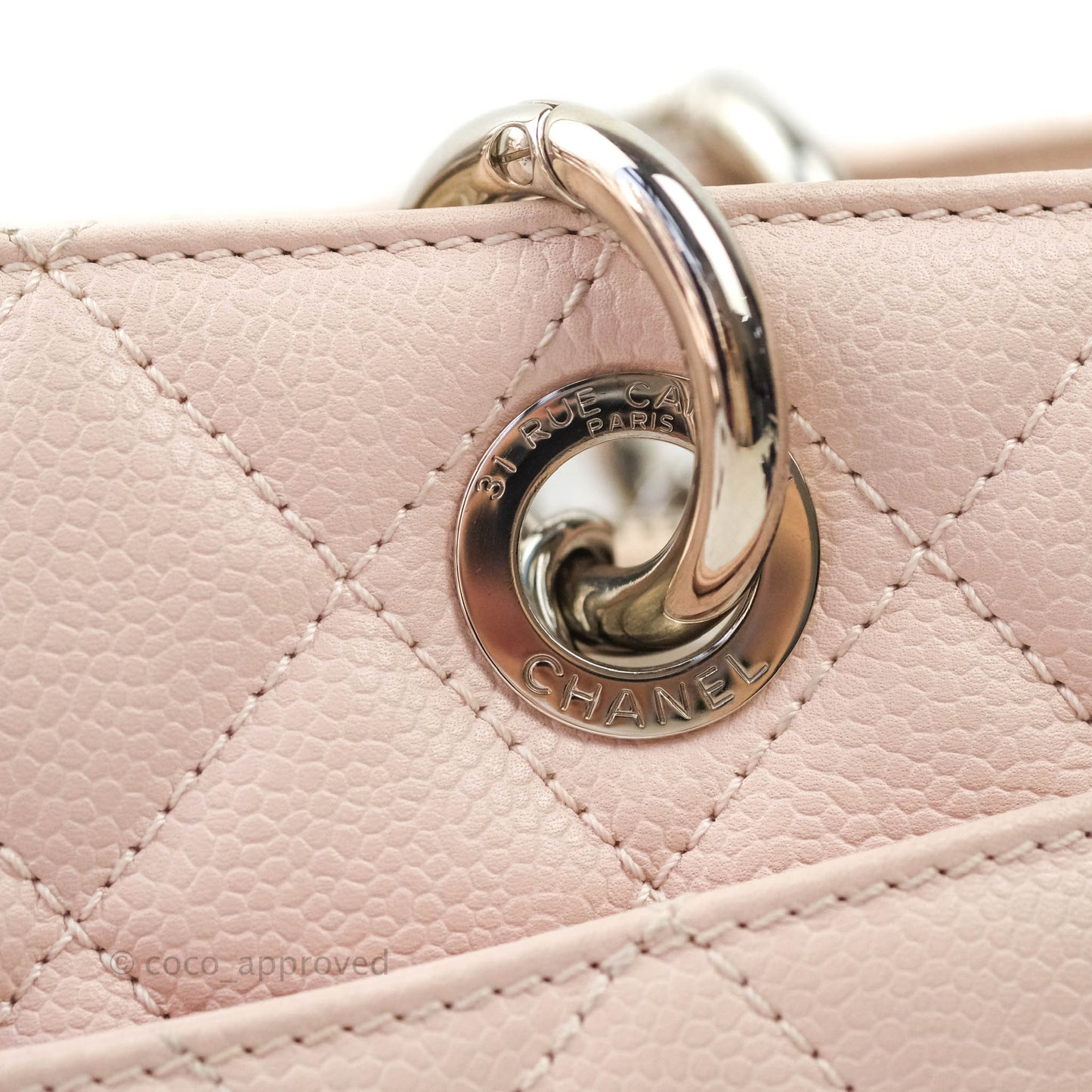 Chanel GST Pink Caviar Silver Hardware