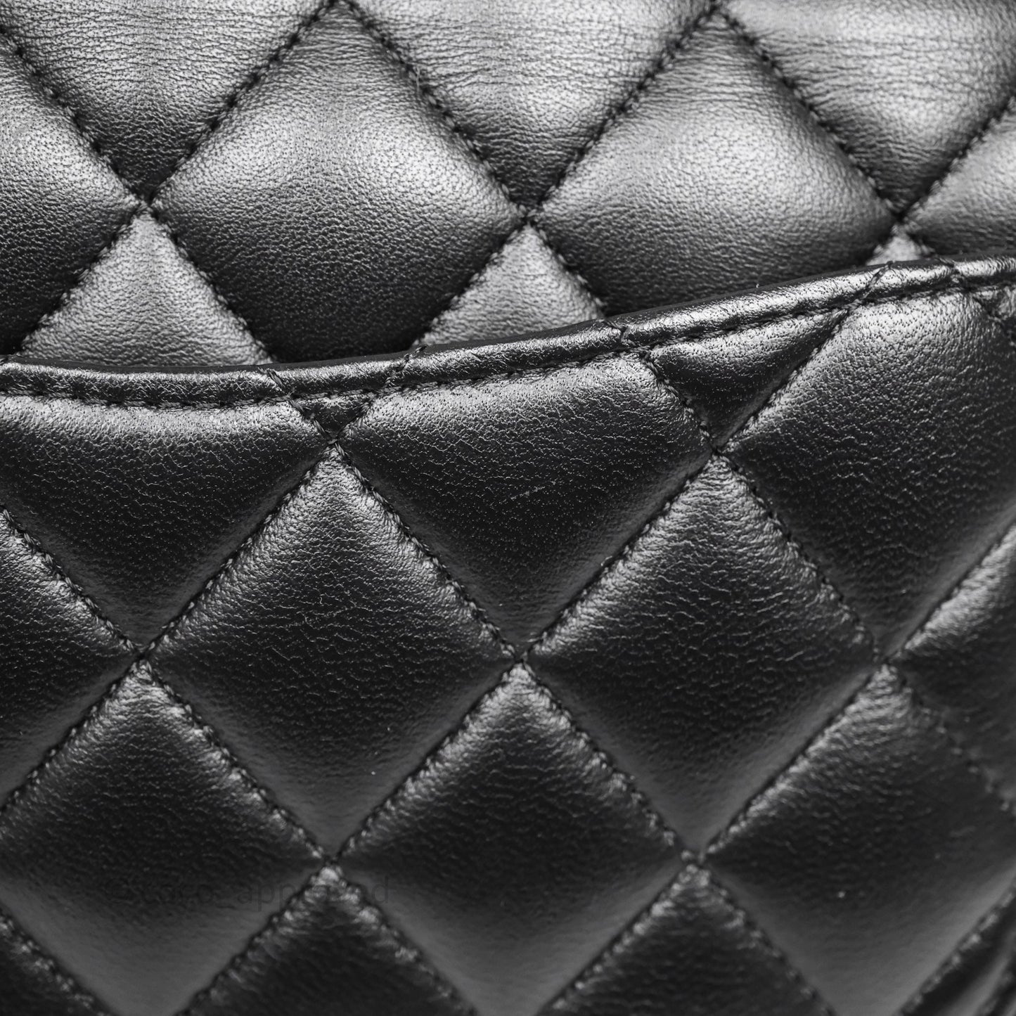 Chanel Small Classic Flap Quilted Black Lambskin Gold Hardware