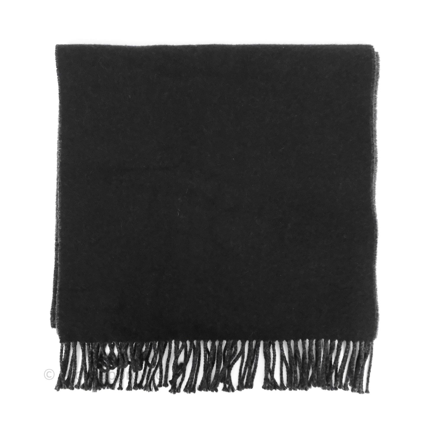Hermès Recto-Verso Scarf Muffler Black Noir 89 / Flanelle
