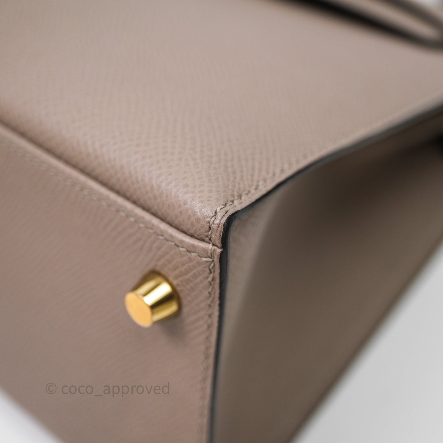 Hermès Kelly 28 Gris Asphalte Epsom Gold Hardware