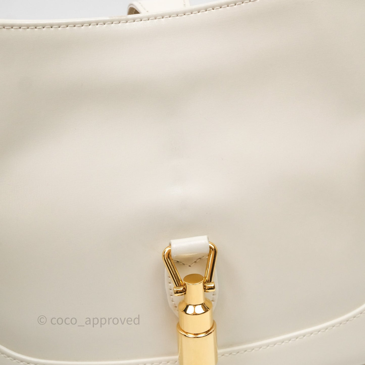 Gucci Jackie 1961 White Small Shoulder Bag Gold Hardware