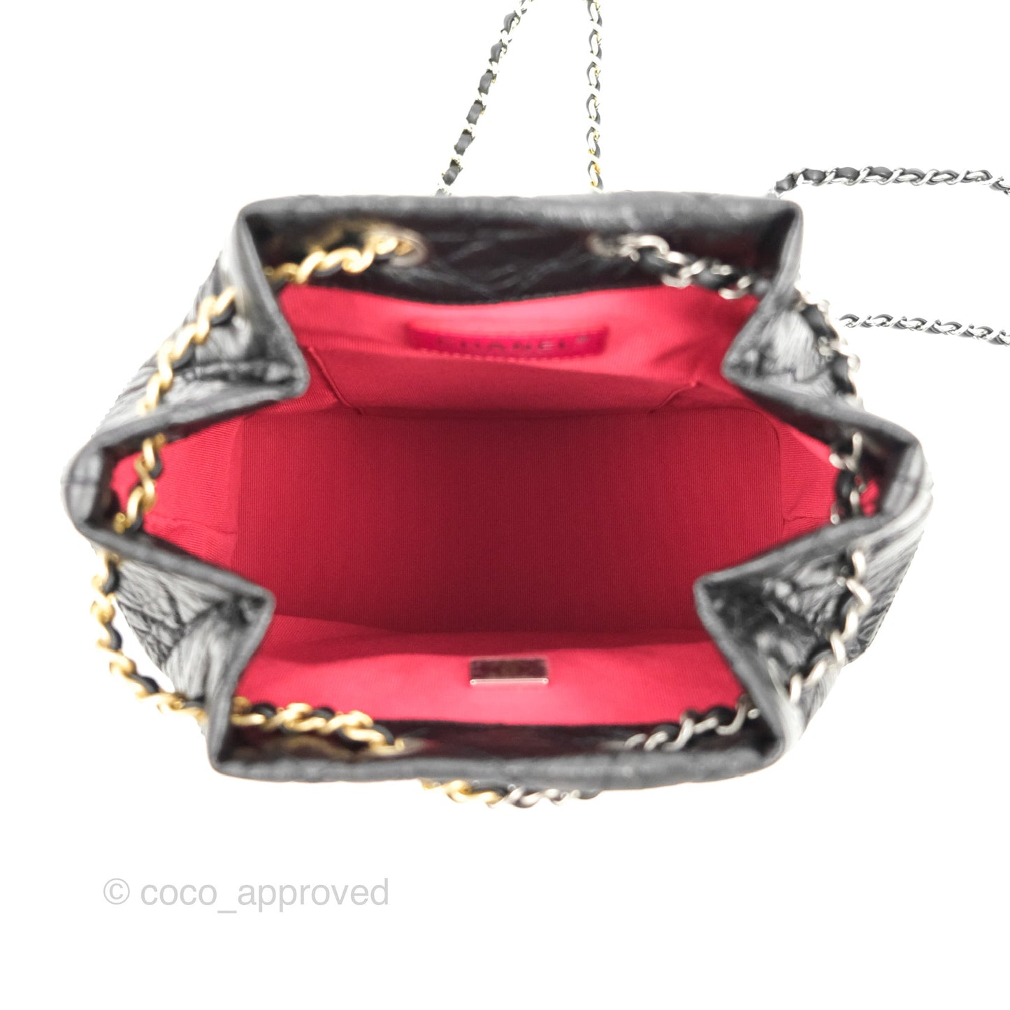Chanel Small Gabrielle Backpack Black Aged Calfskin