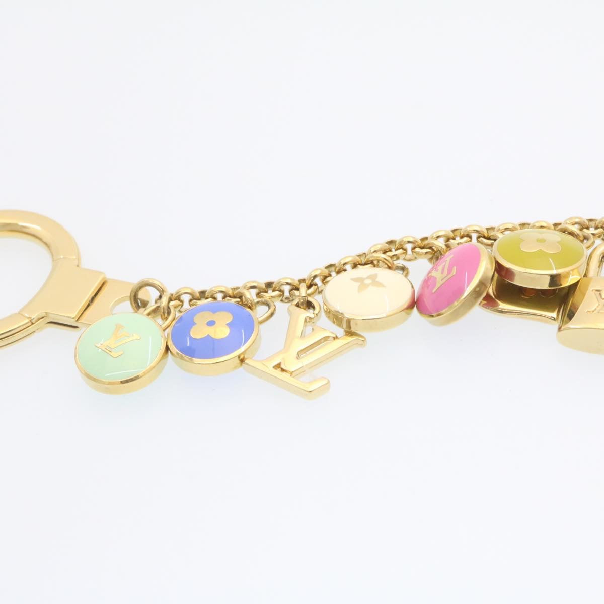 LOUIS VUITTON Porte Cles Chainne Pastilles Charm Multicolor M65386 LV 23870