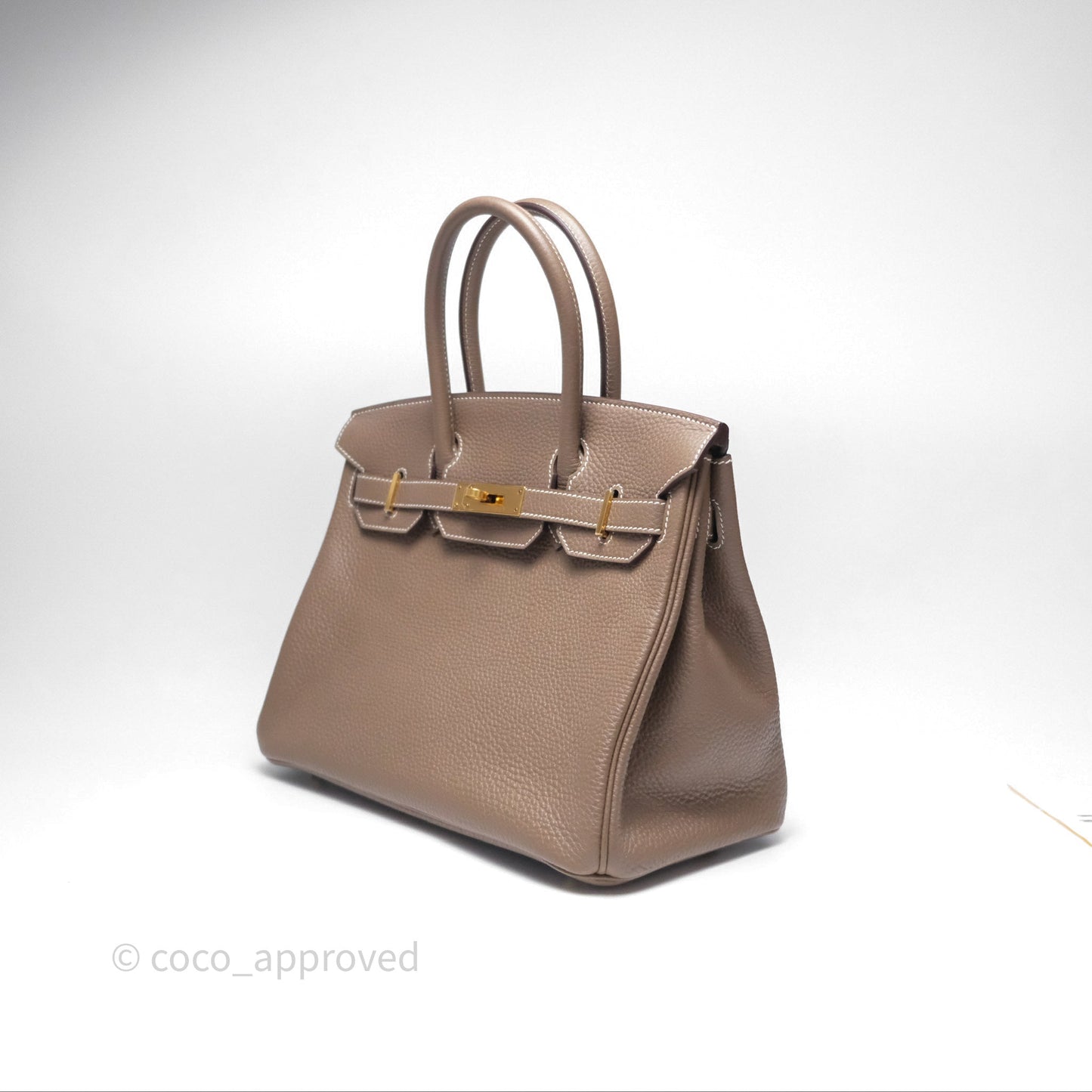 Hermès Birkin 30 Retourne Etoupe 18 Togo Gold Hardware