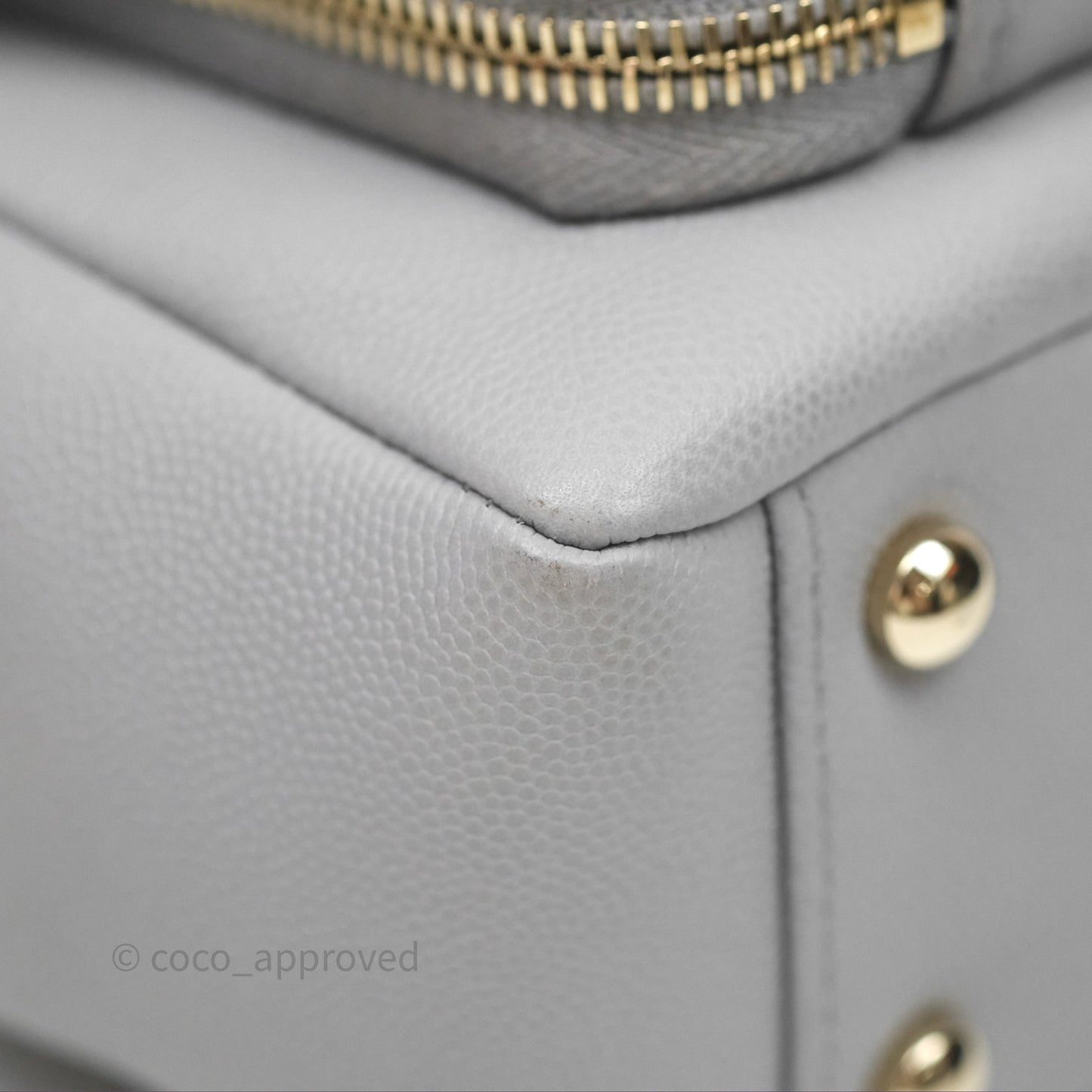 Chanel Quilted Medium Business Affinity Flap Grey Caviar Gold Hardware
