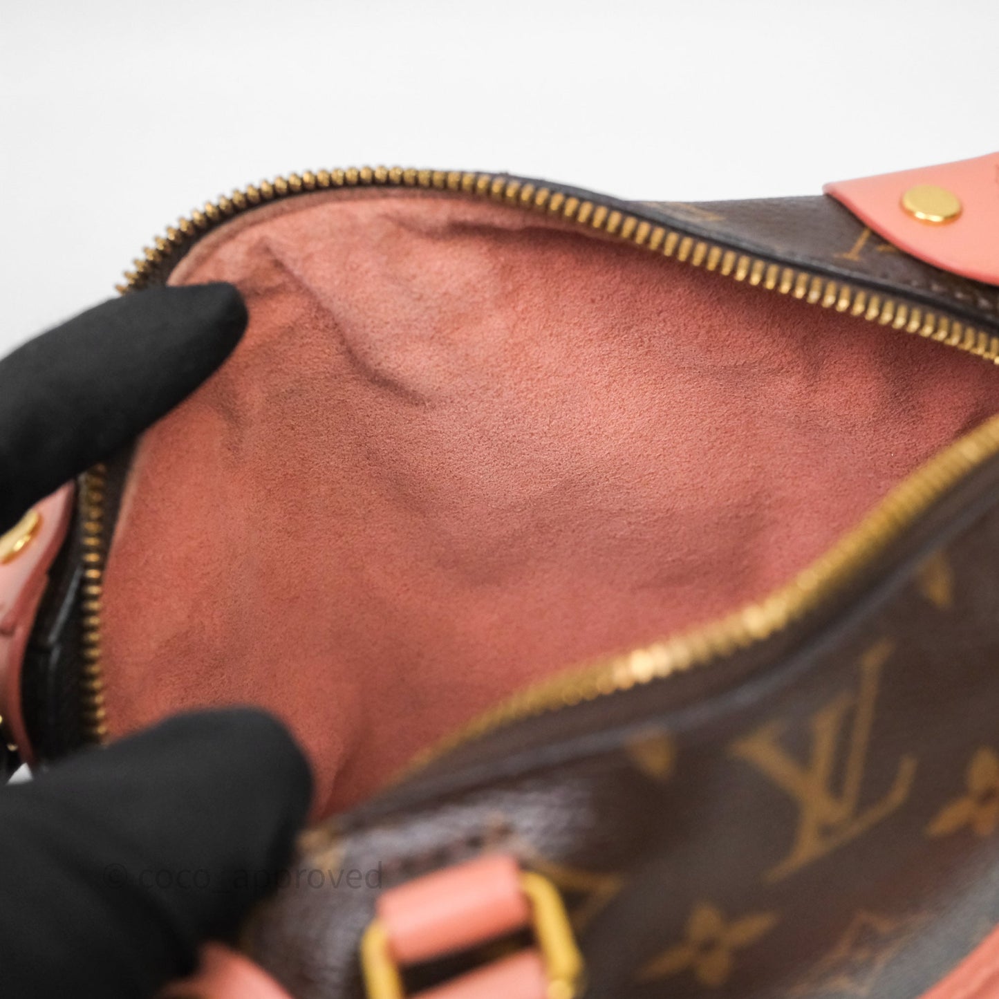 Louis Vuitton Petite Malle Souple Pink Monogram Canvas