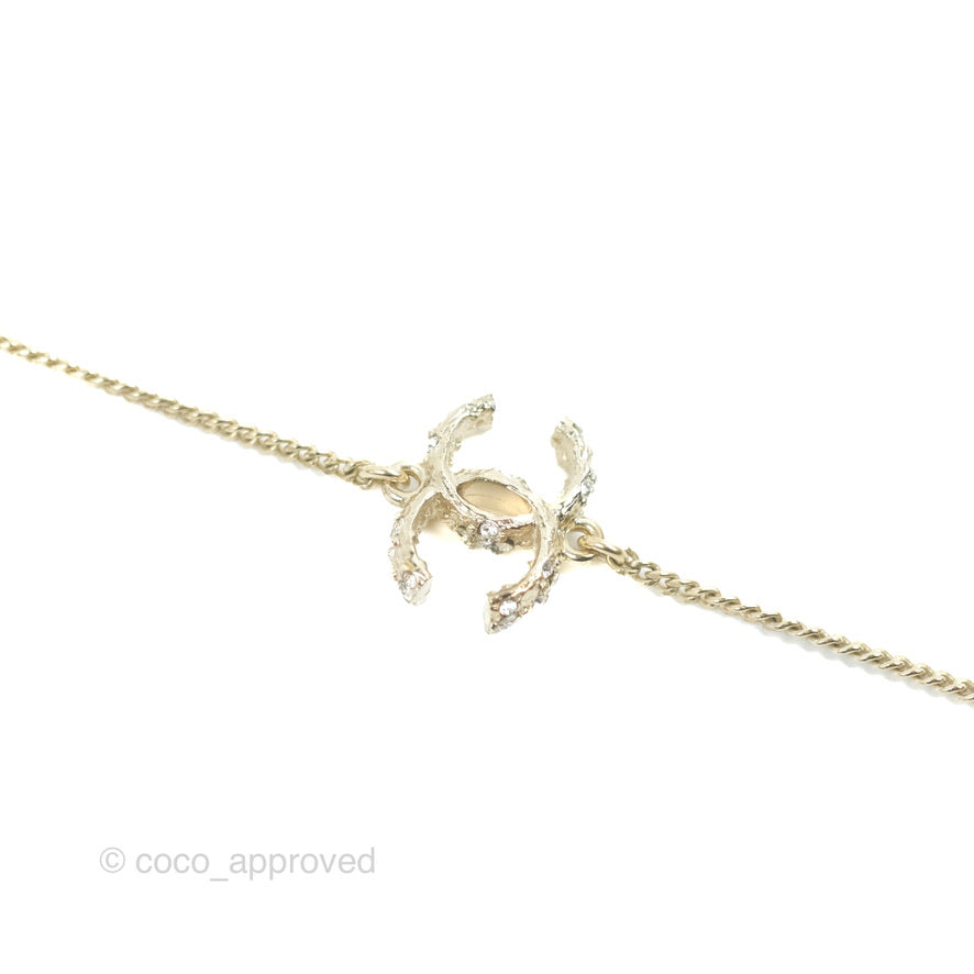 Chanel CC Necklace Gold Tone 16B