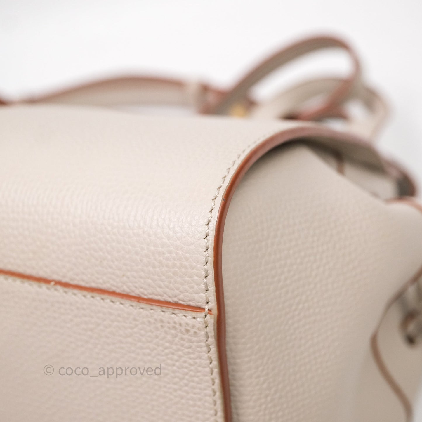 Loewe Mini Hammock Drawstring Light Ghost Calfskin