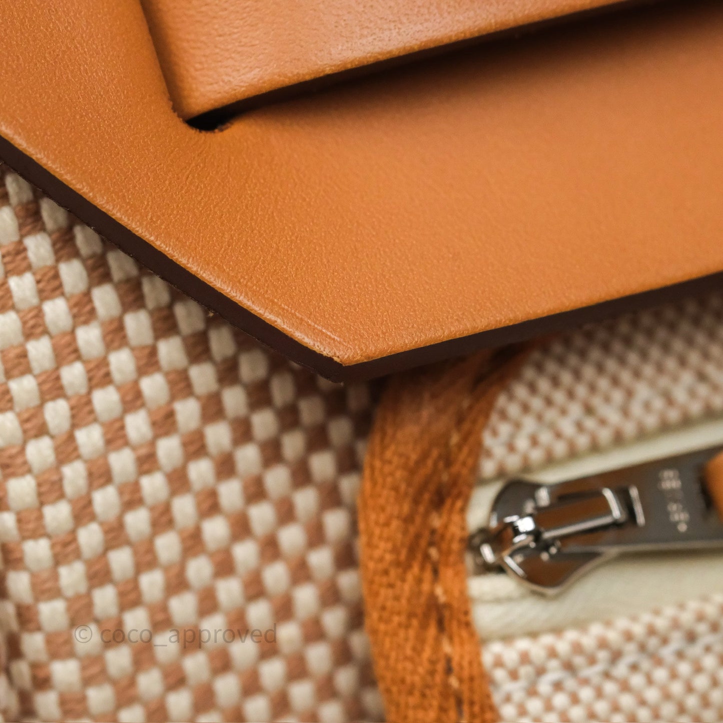Hermès Herbag Zip 31 Ecru/Beige/Natural Canvas Palladium Hardware