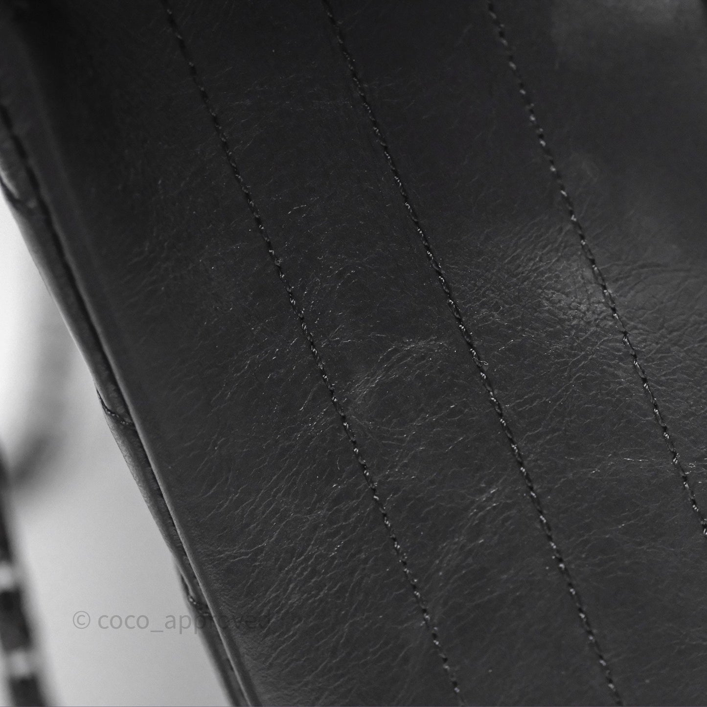 Chanel Reissue 225 Chevron Aged Calfskin So Black