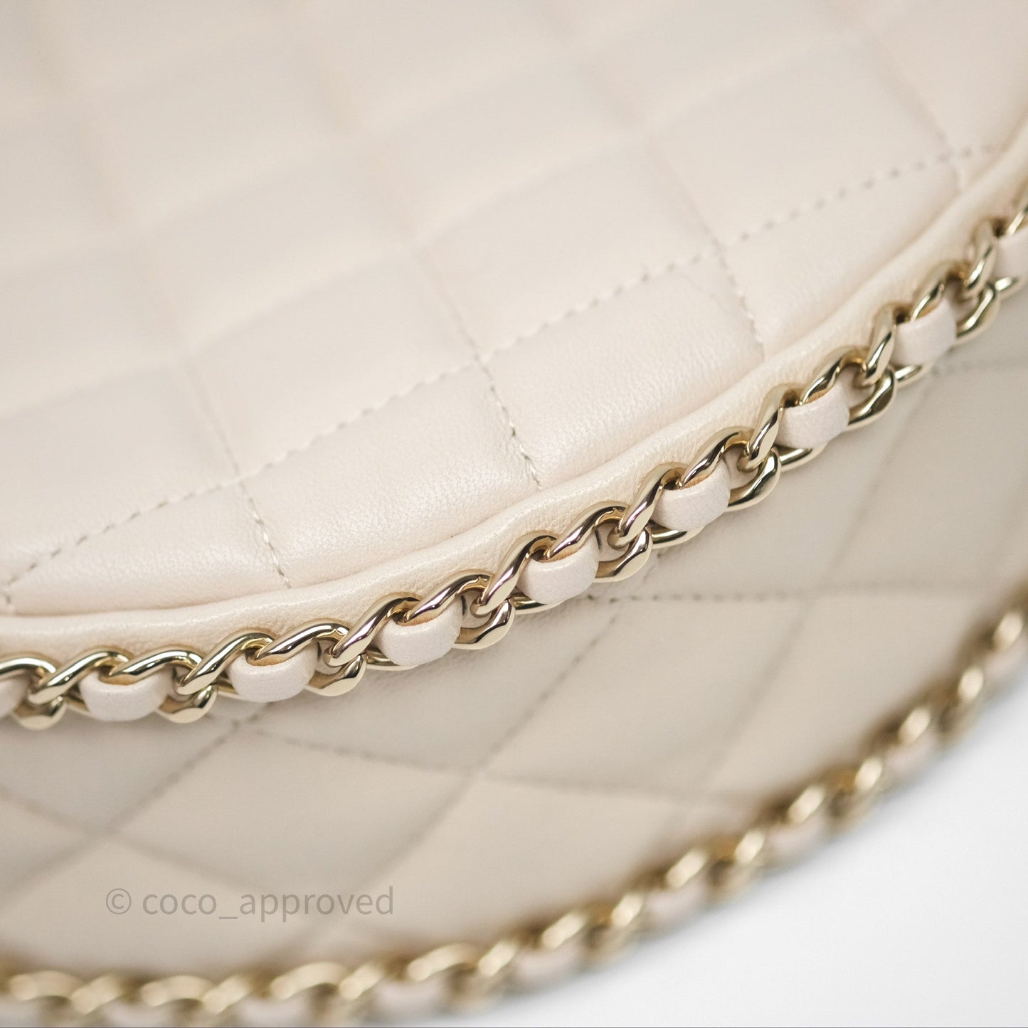 Chanel Small Hobo Bag Light Beige Lambskin Gold Hardware 23P