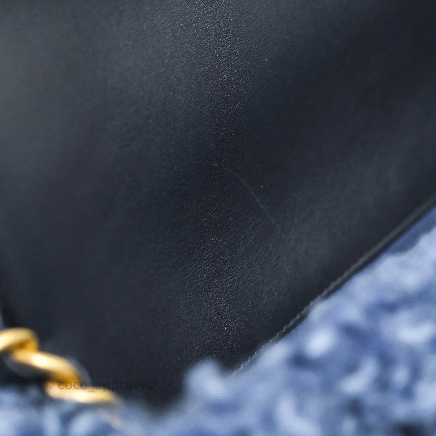 Chanel 19 Medium Shearling Blue Mixed Hardware 20A