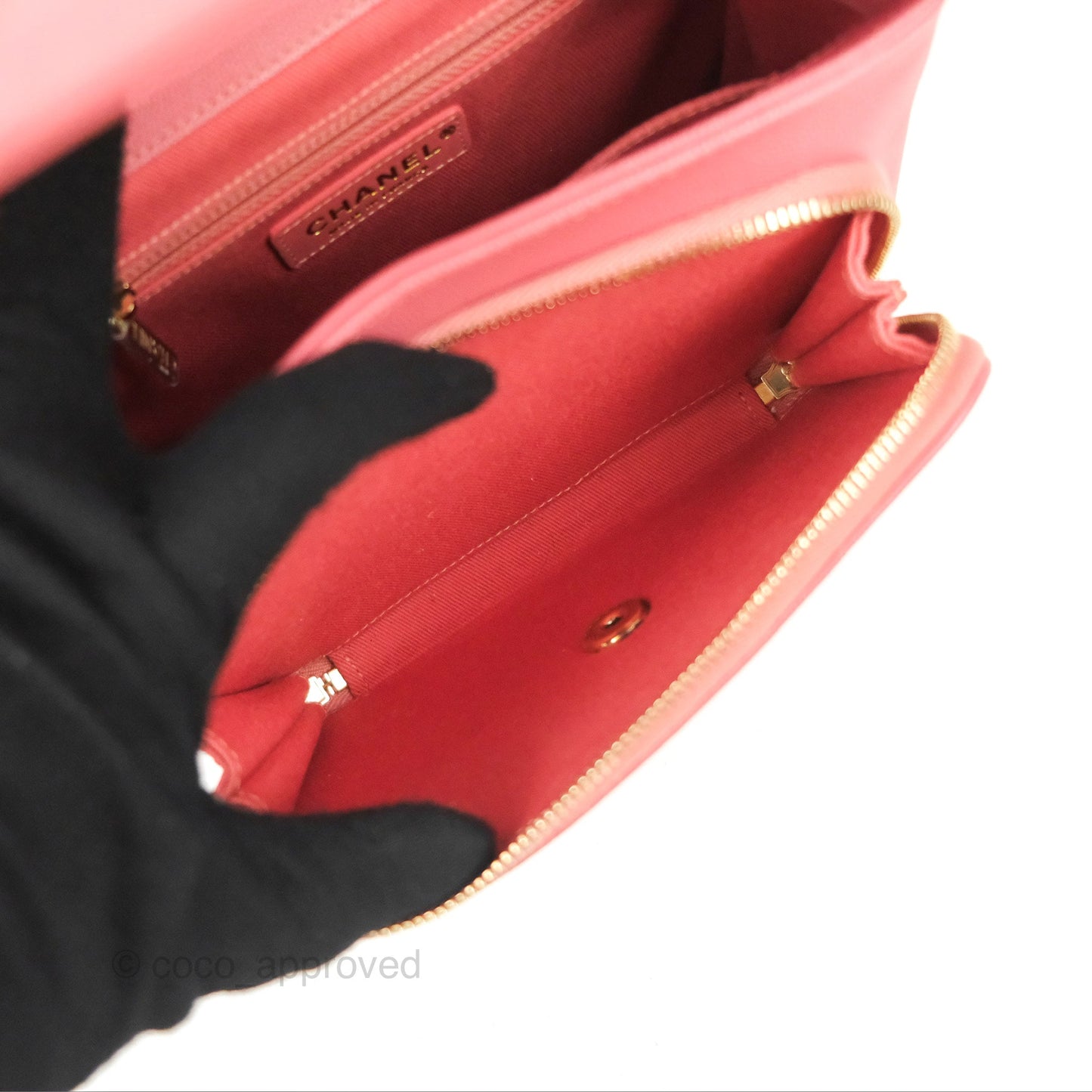 Chanel Quilted Medium Business Affinity Flap Pink Caviar Gold Hardware