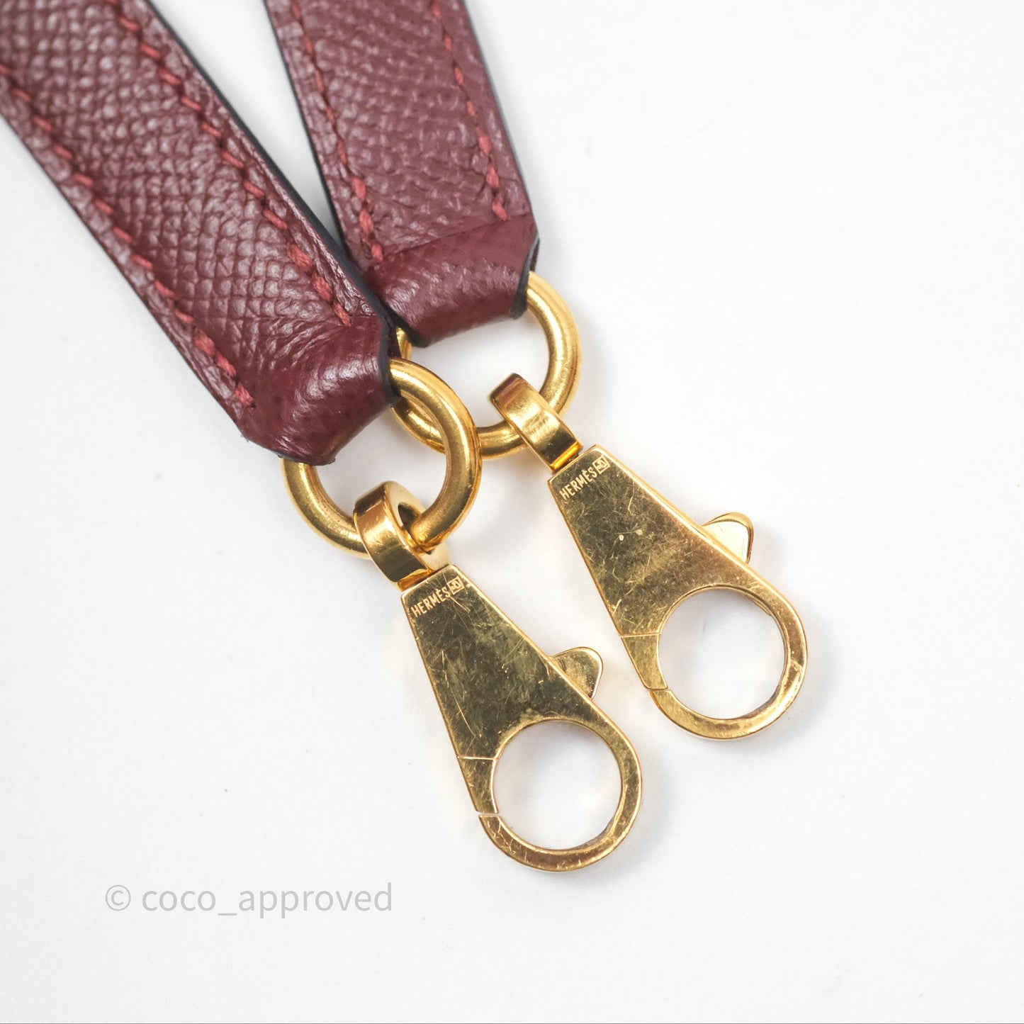 Hermès Sellier Kelly 25 Rouge H Epsom Gold Hardware