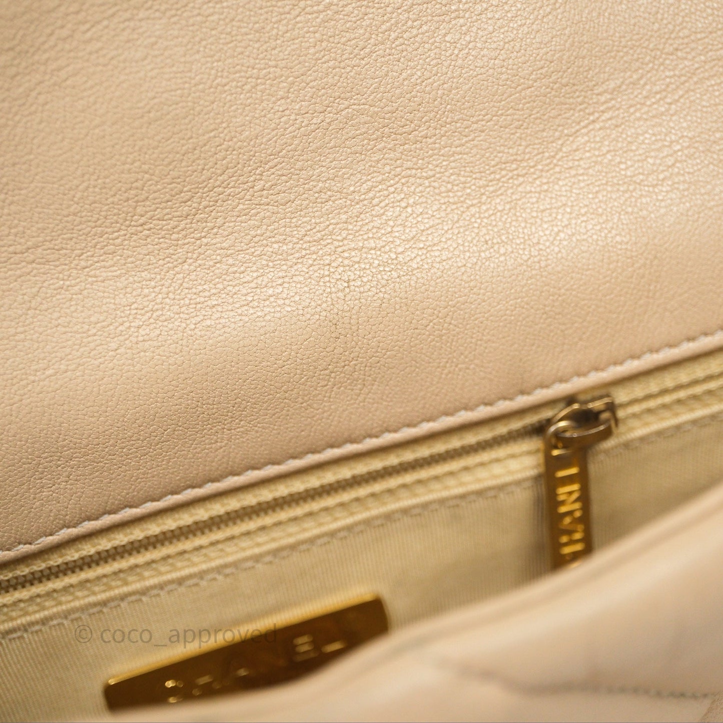 Chanel 19 Small Beige Mixed Hardware