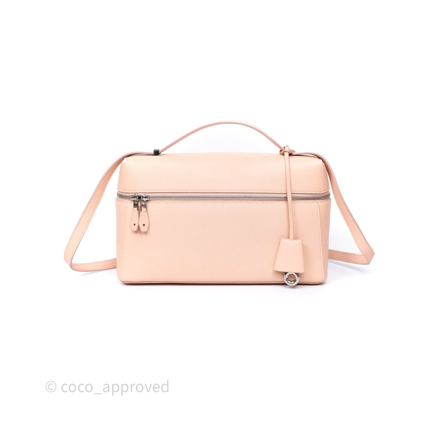 Loro Piana Extra Bag L27 Pink Calfskin Silver Hardware