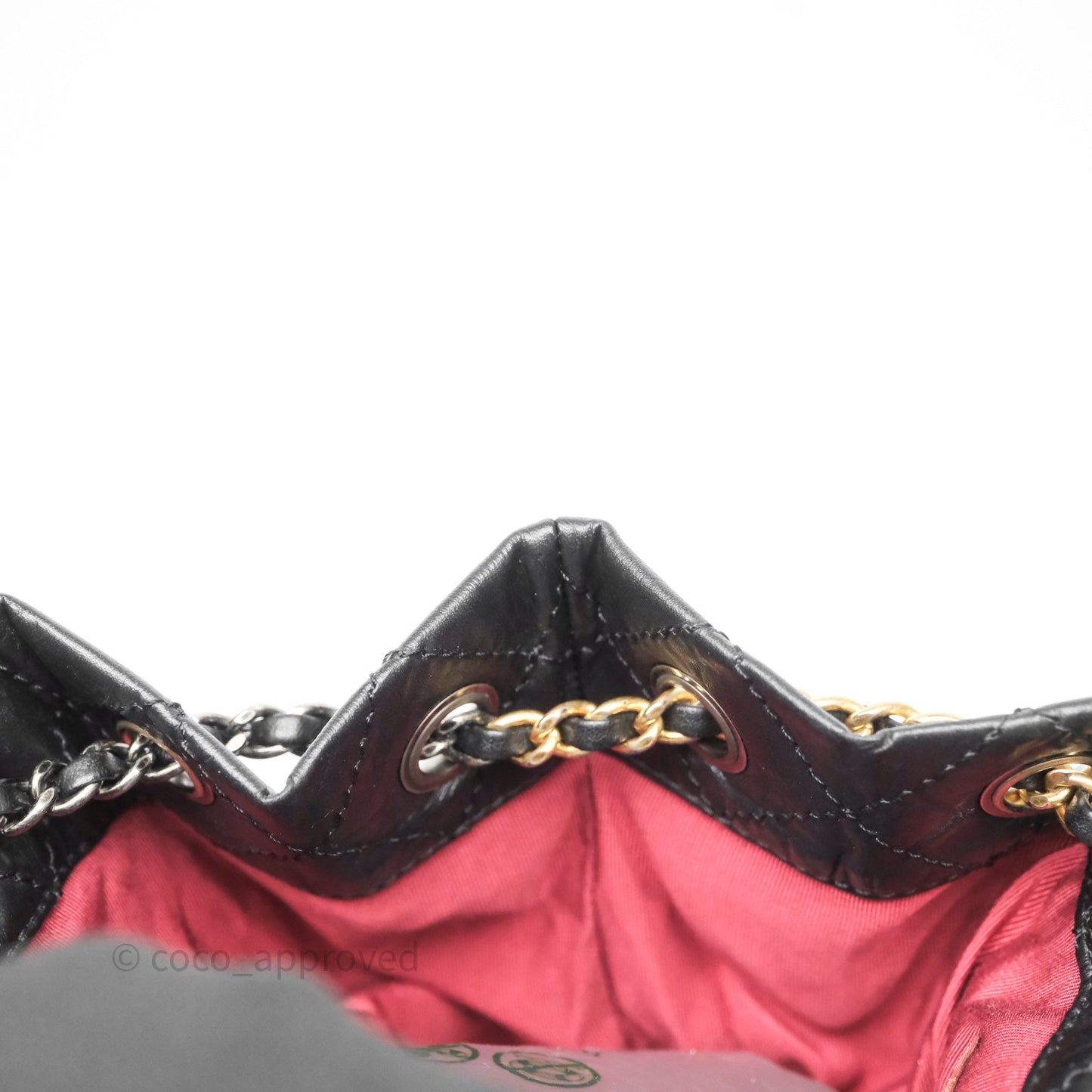 Chanel Small Gabrielle Backpack Black Aged Calfskin