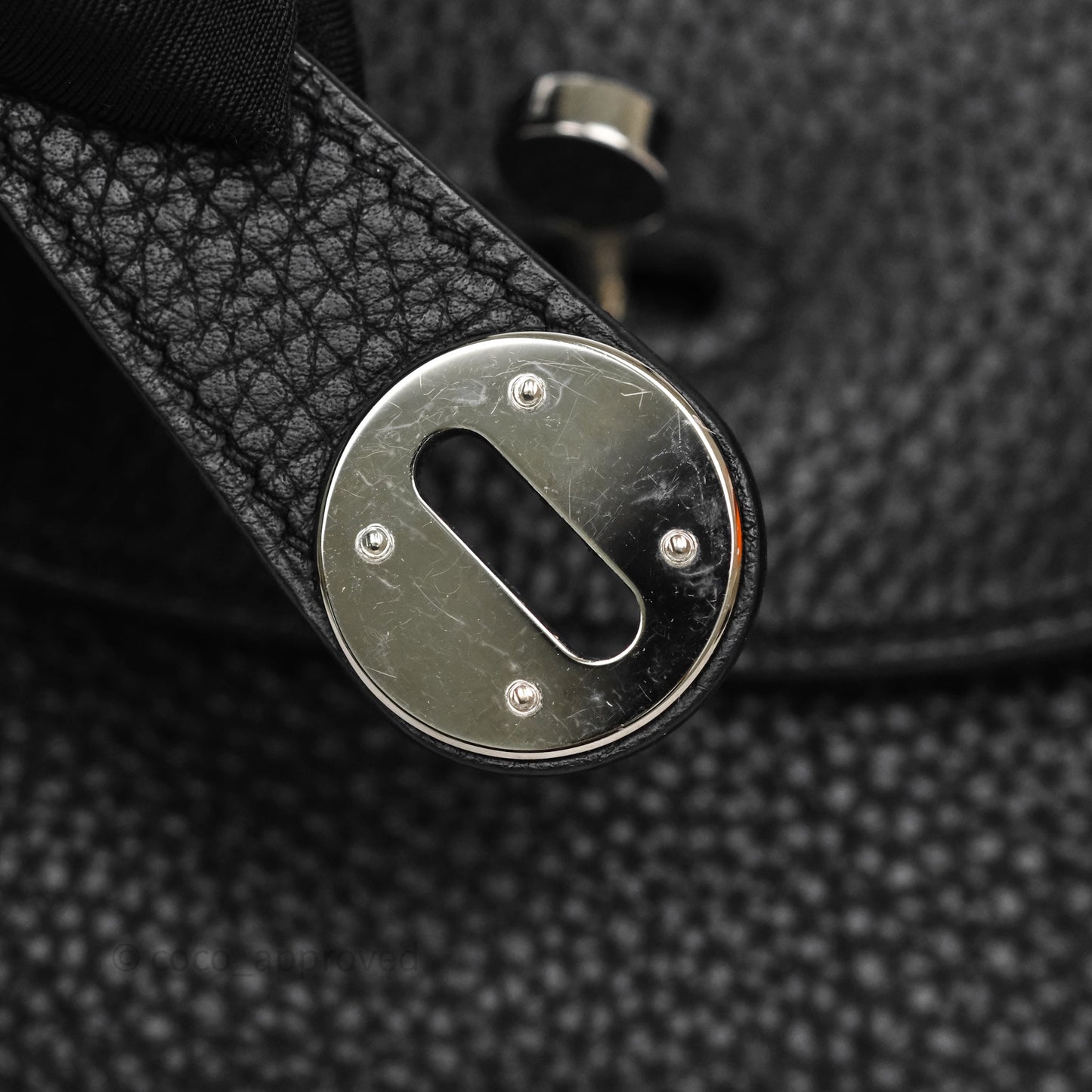 Hermès Lindy 30 Black Clemence Palladium Hardware