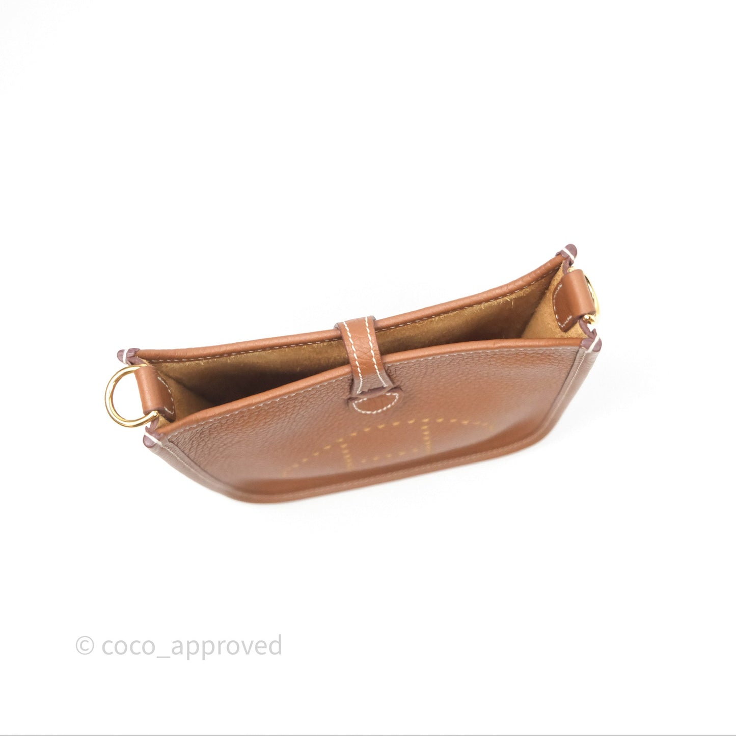 Hermès Mini Evelyne 16 Gold 37 Clemence Gold Hardware