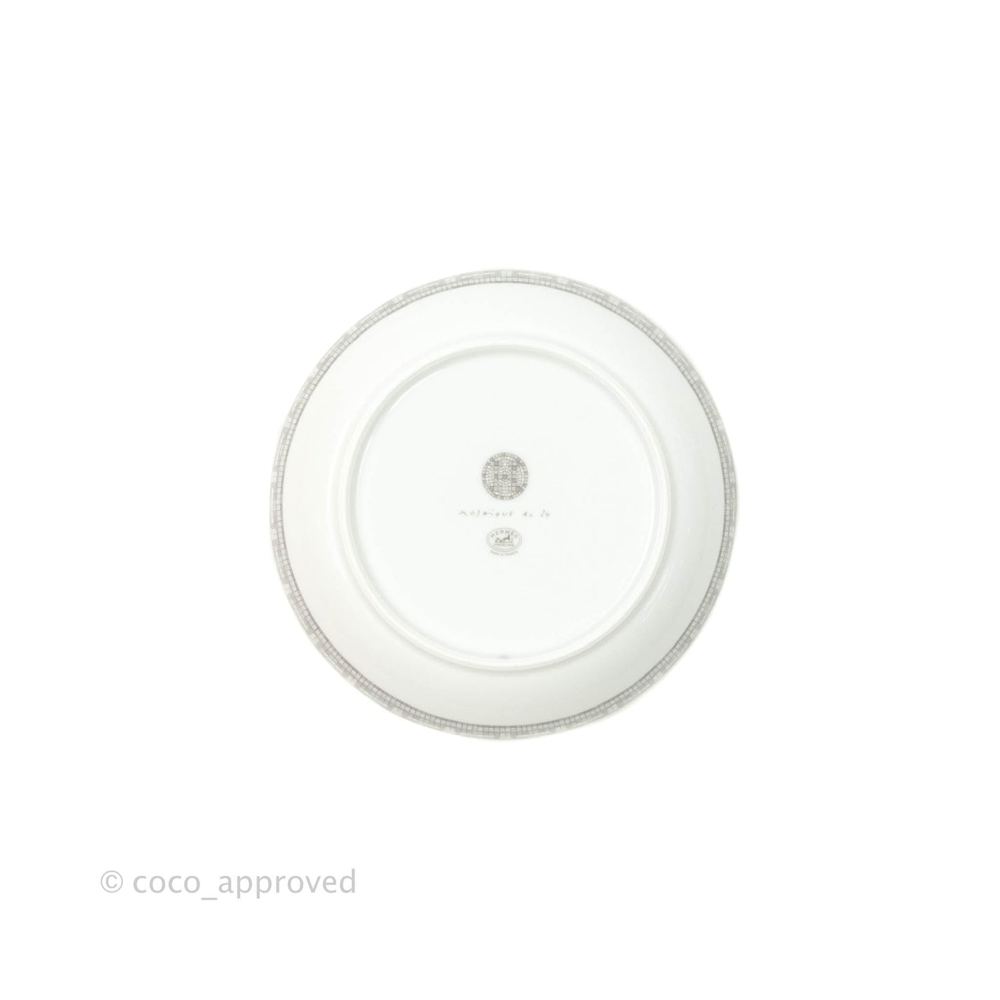 Hermès Calotte Mosaique au 24 platinum Cereal Bowl