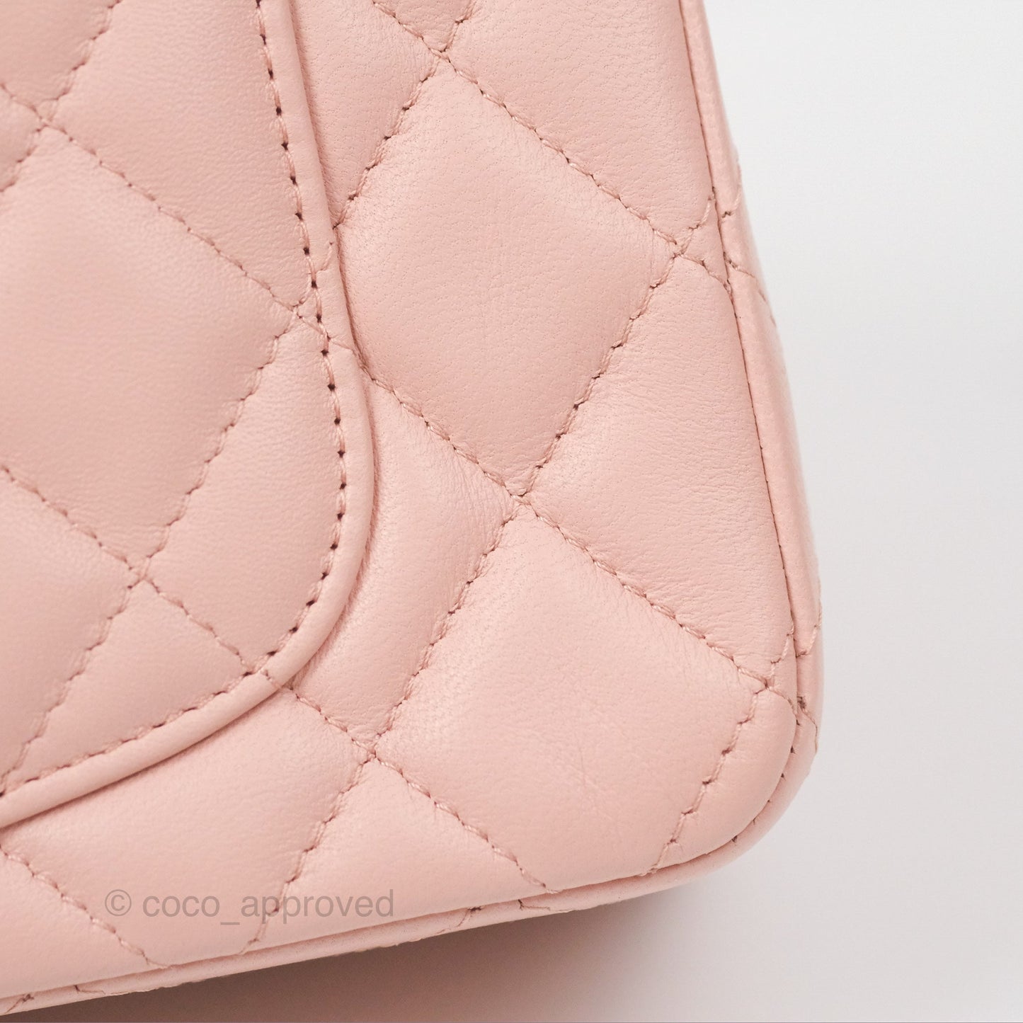Chanel Quilted Mini Rectangular Flap Pink Lambskin Gold Hardware