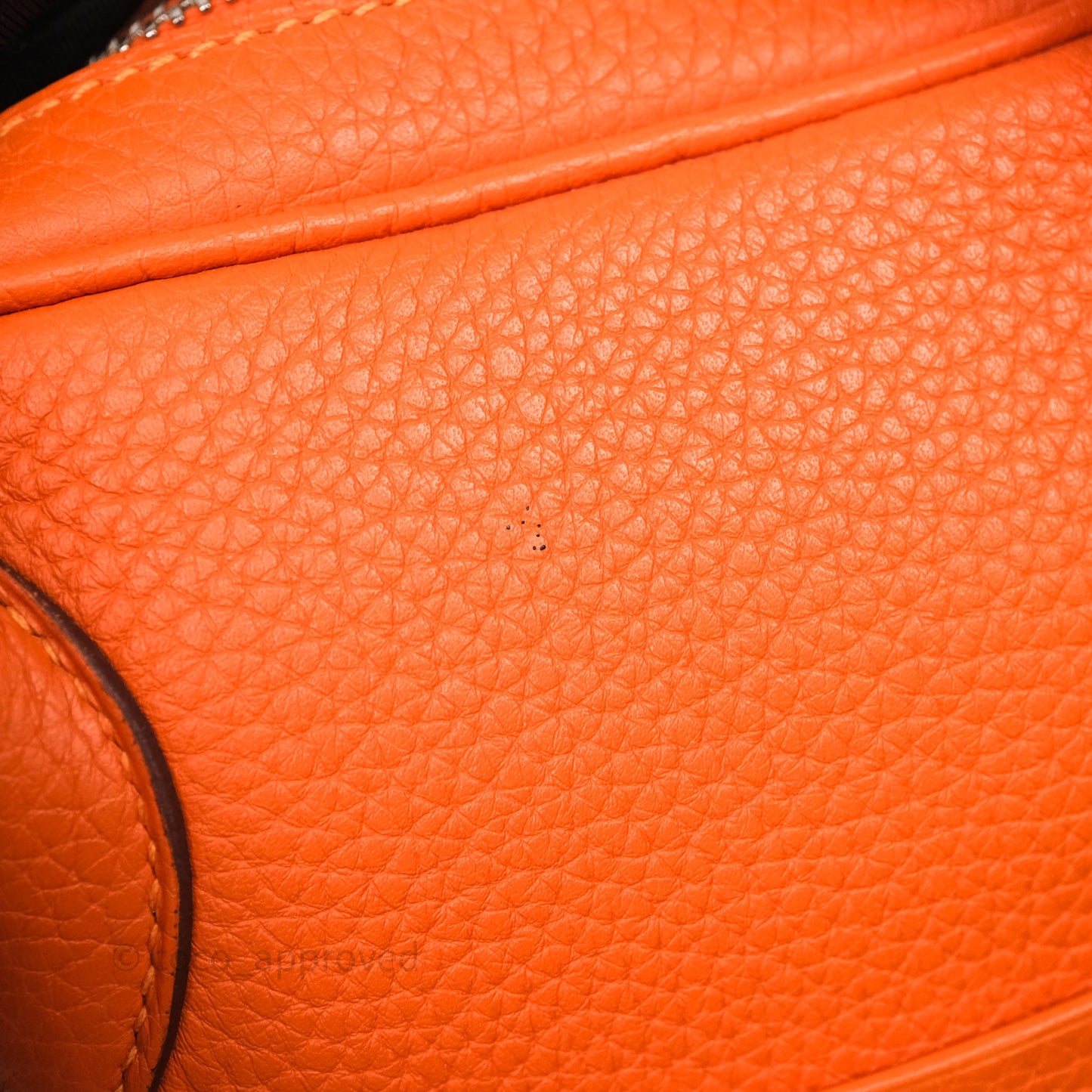 Hermès Lindy 30 Orange 93 Clemence Palladium Hardware
