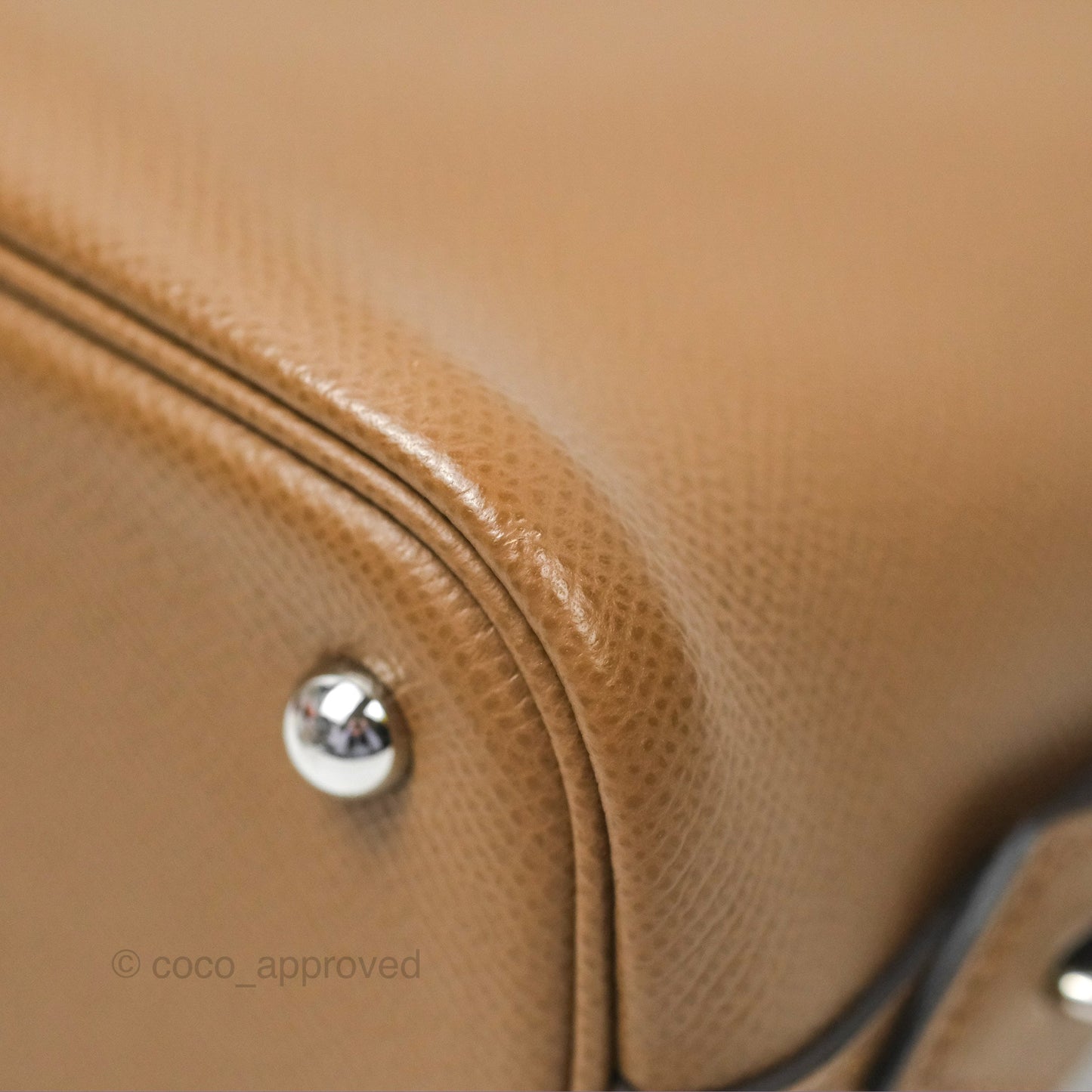 Hermès Bolide 1923 25 Alezan Epsom Palladium Hardware