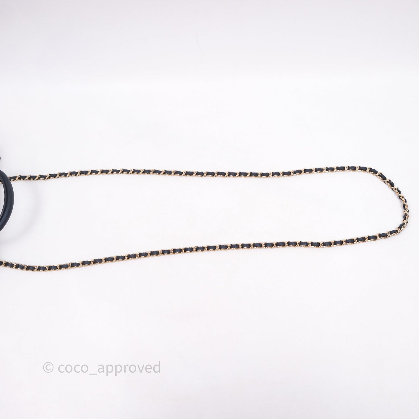 Chanel Top Handle Vanity Irdescent Navy Lambskin Gold Hardware