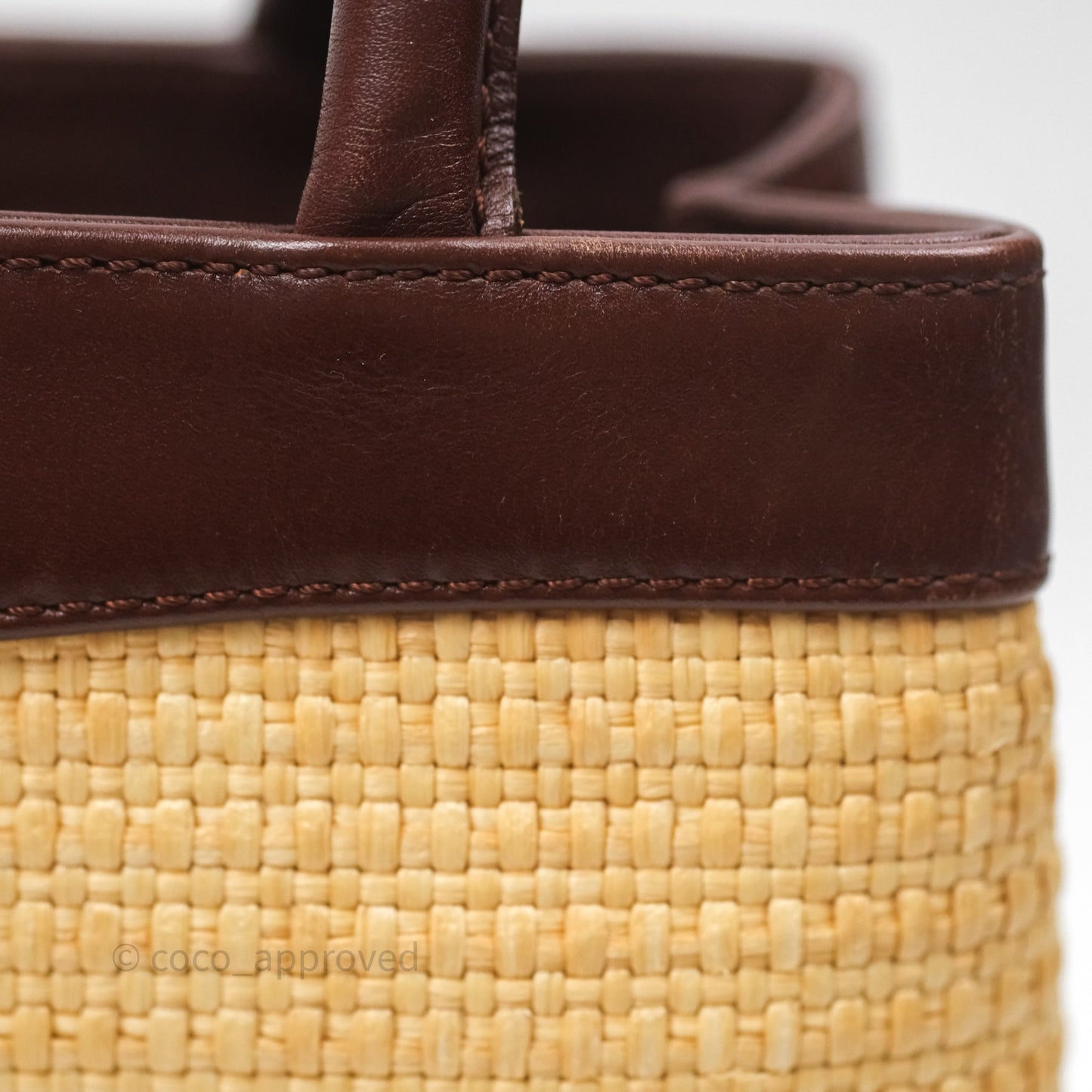 Chanel Vintage Rattan Tote Bag