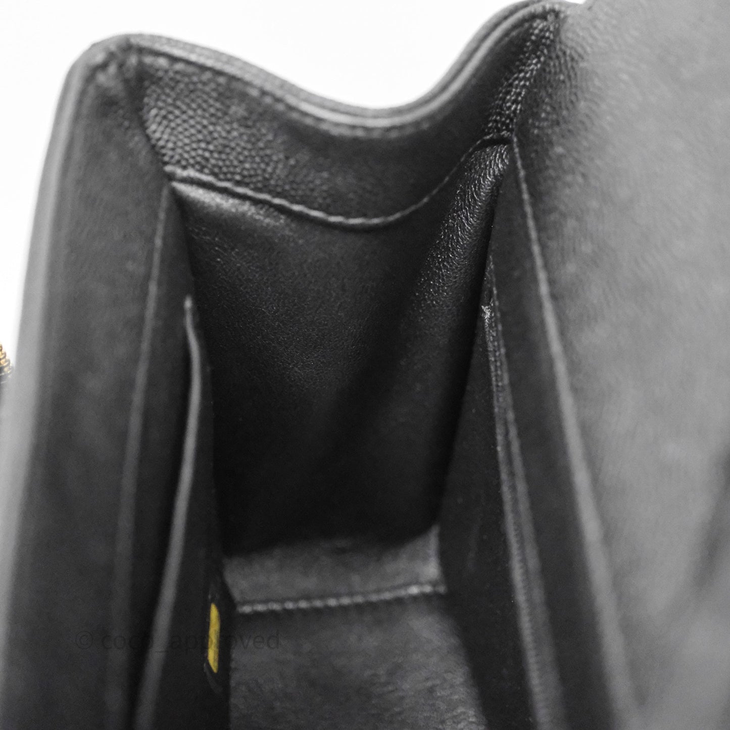 Chanel Quilted Medium Business Affinity Flap Black Caviar Gold Hardware