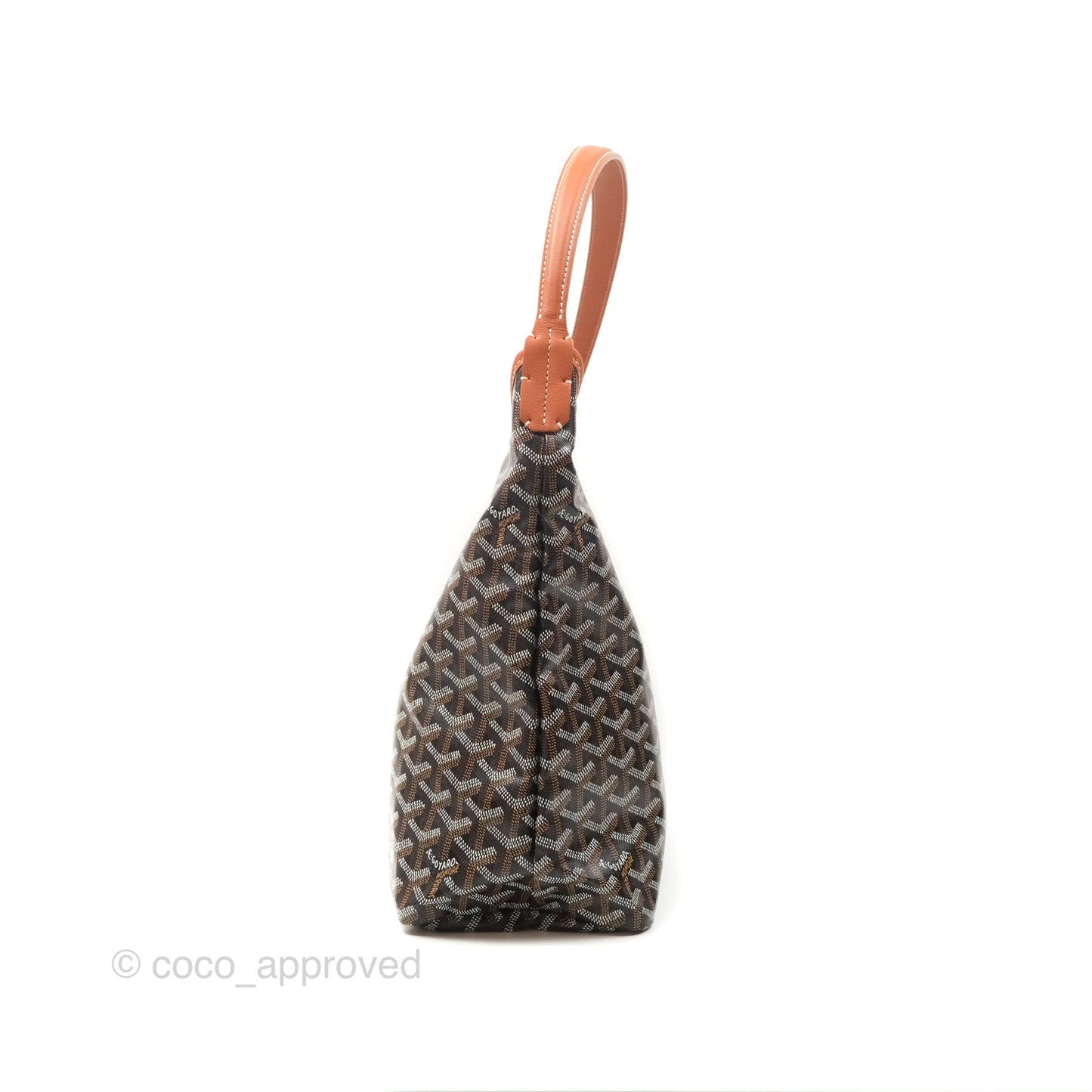 Goyard Bohème Hobo Bag Black/Tan Goyardine Canvas