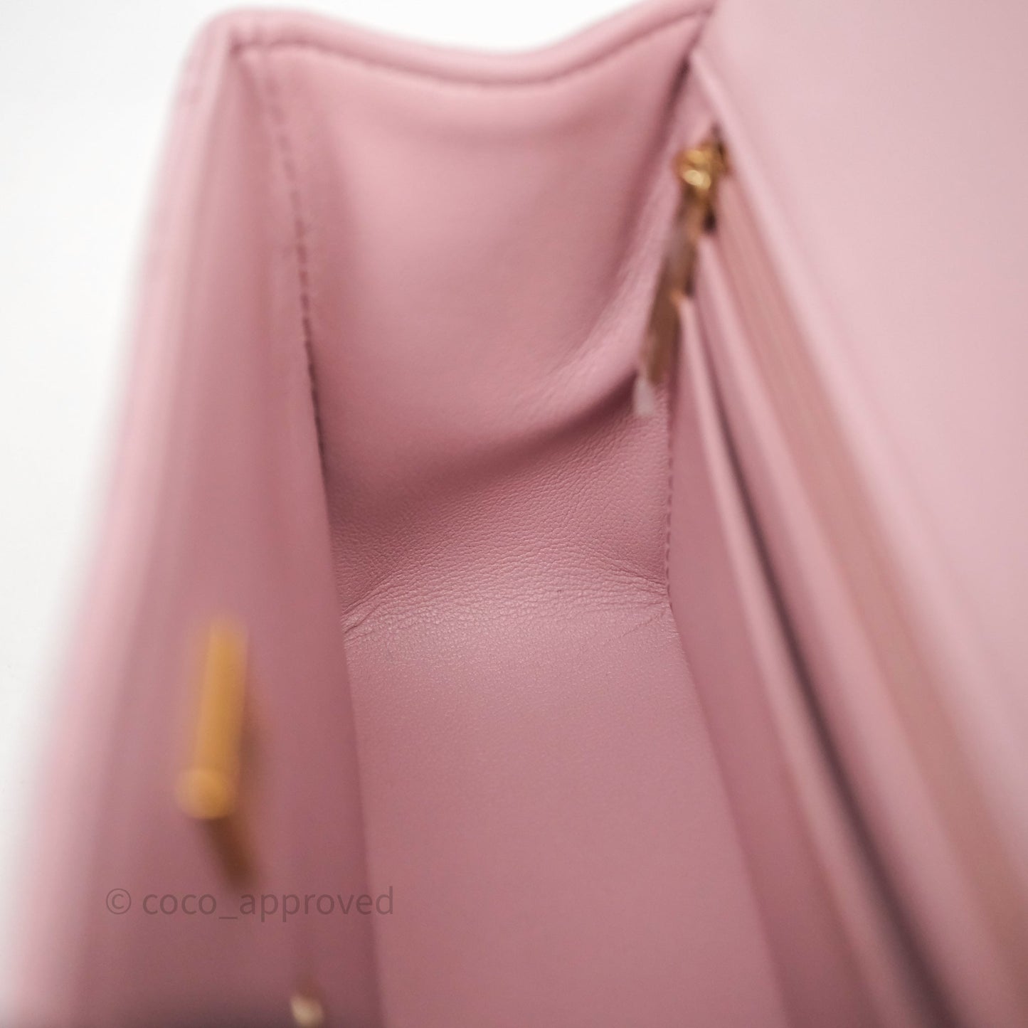 Chanel Top Handle Mini Rectangular Flap Lilac Pink Lambskin Gold Hardware