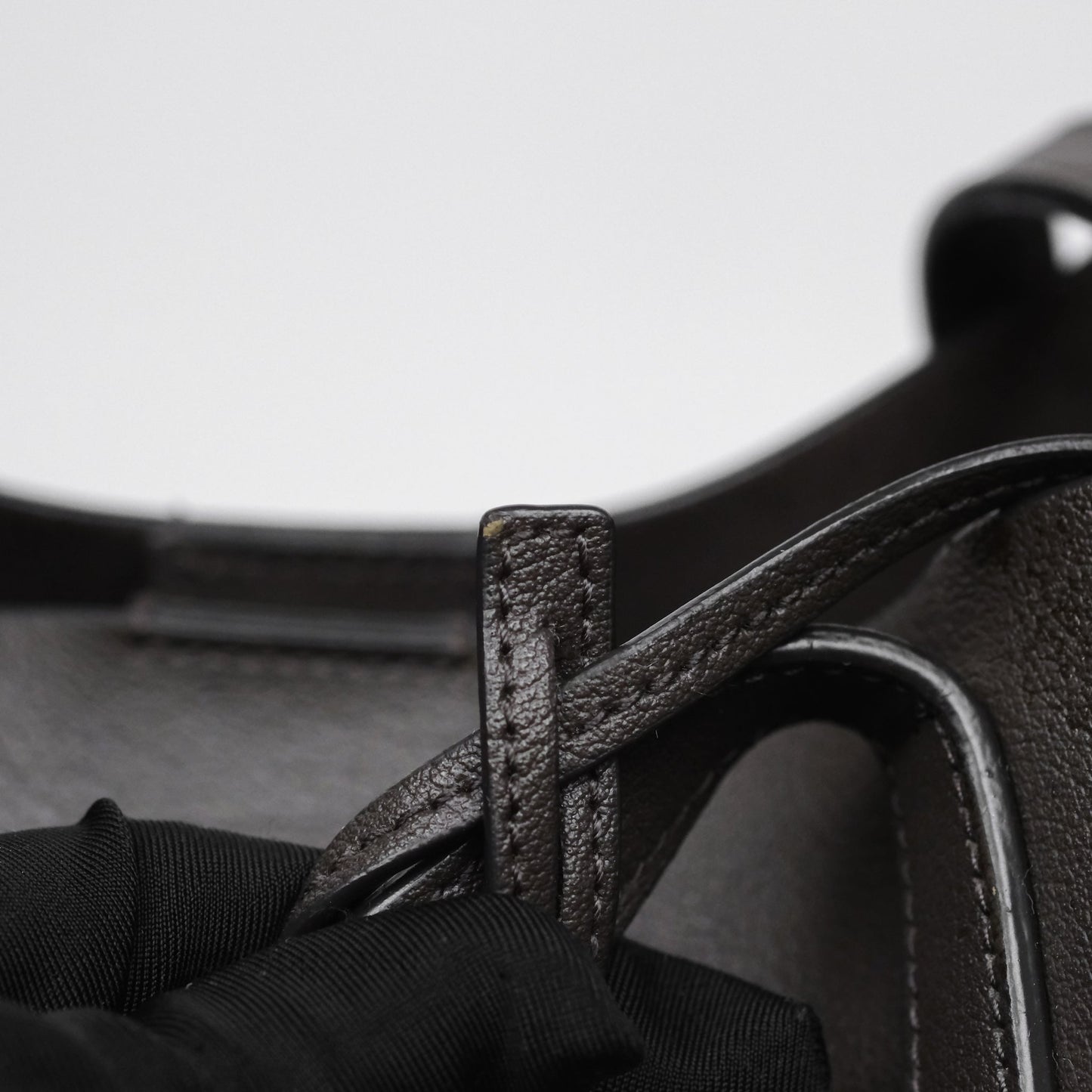 Saint Laurent Large Shopping Tote Dark Grey Calfskin