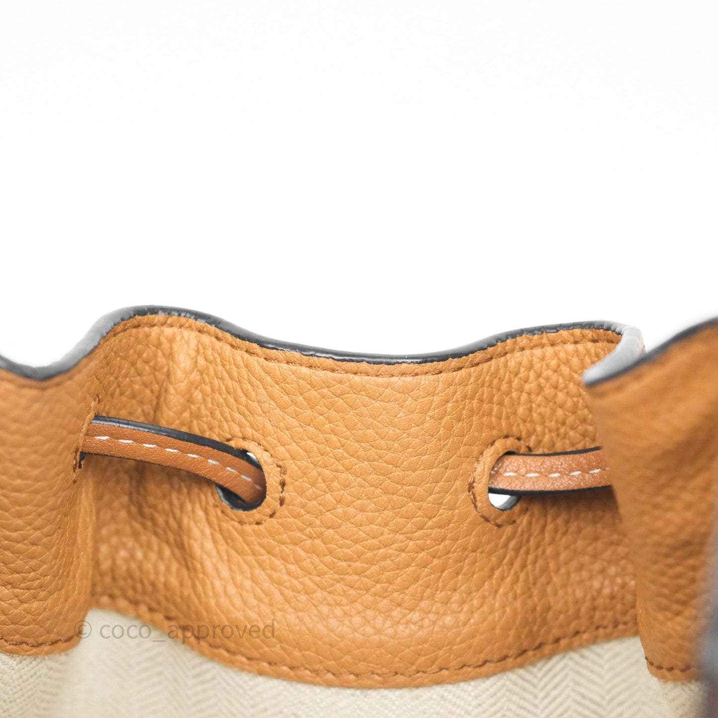 Loewe Mini Hammock Drawstring Tan Calfskin