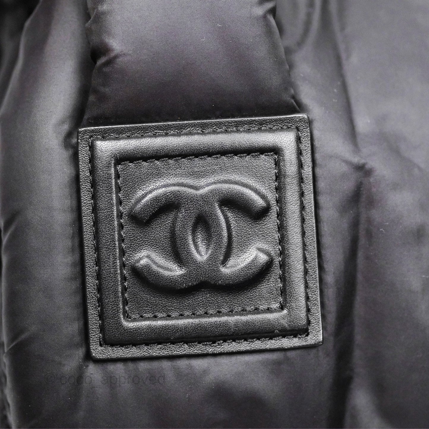 Chanel Coco Cocoon Backpack Black Nylon Silver Hardware