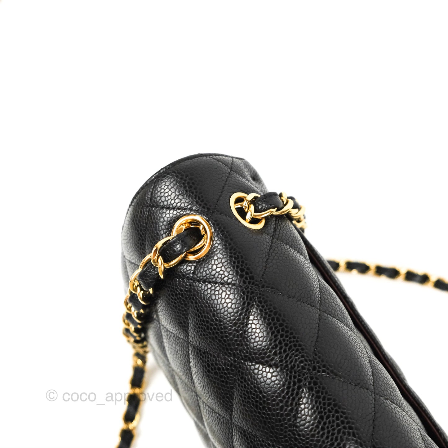 Chanel Jumbo Double Flap Black Caviar Gold Hardware⁣⁣