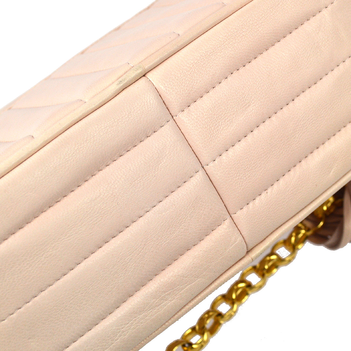 Luxury Chanel 1991-1994 Pink Lambskin Mini Vertical Pocket Camera Bag