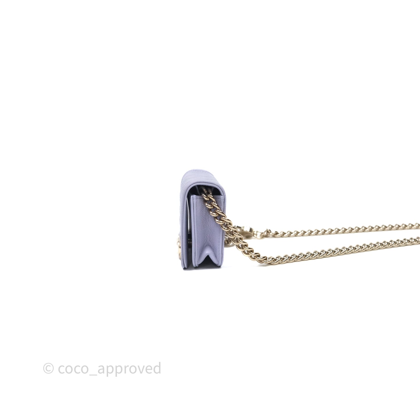 Chanel Quilted Boy Belt Bag Purple Caviar Gold Hardware