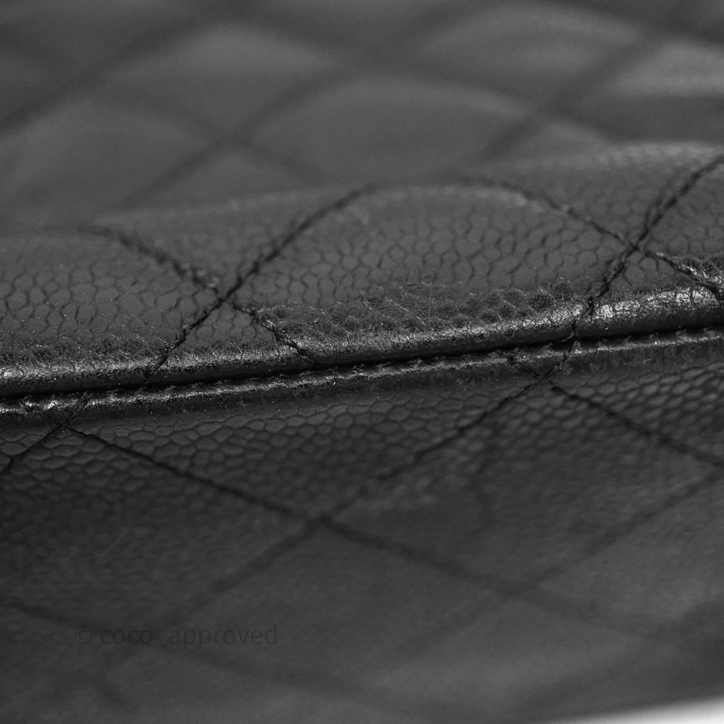 Chanel Jumbo Single Flap Black Caviar Gold Hardware⁣⁣