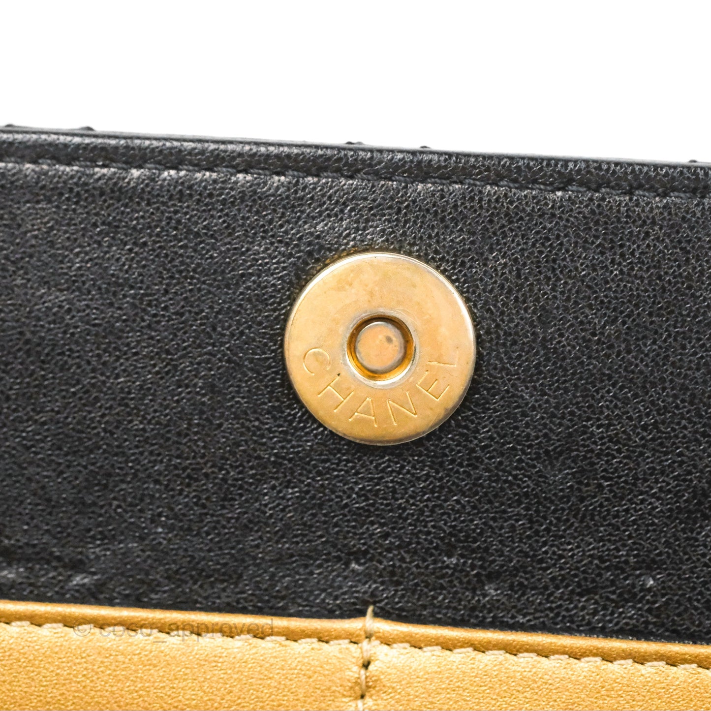 Chanel Coco Midnight Clutch Black Lambskin Gold Hardware