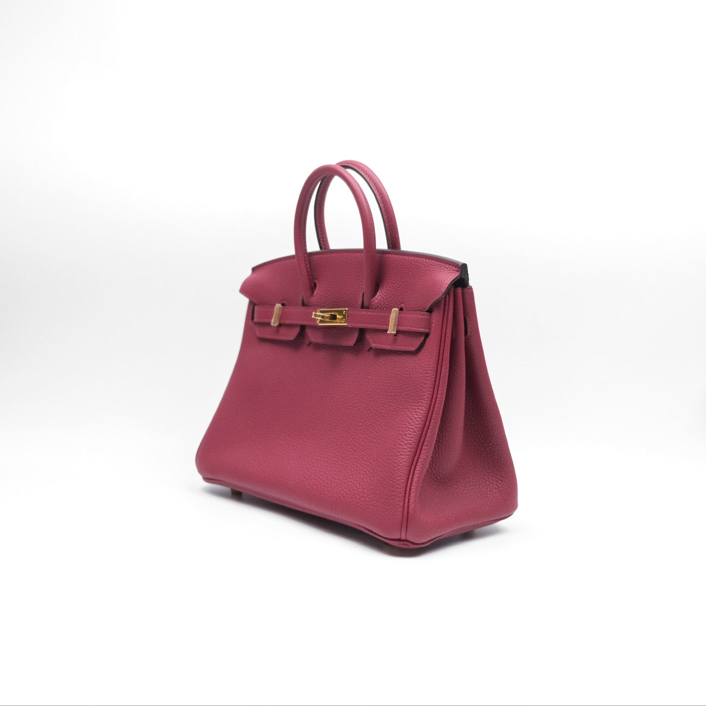 Hermès Birkin 25 Retourne Rouge Grenat K1 Togo Gold Hardware
