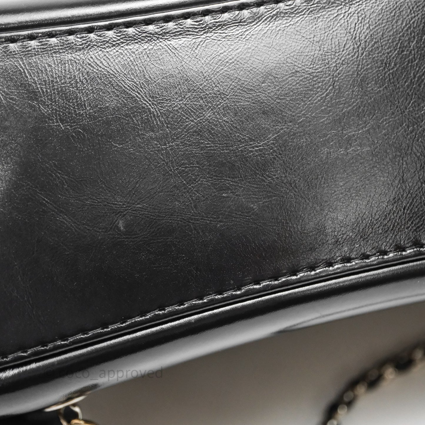 Chanel Small Gabrielle Backpack Quilted Black Aged Calfskin