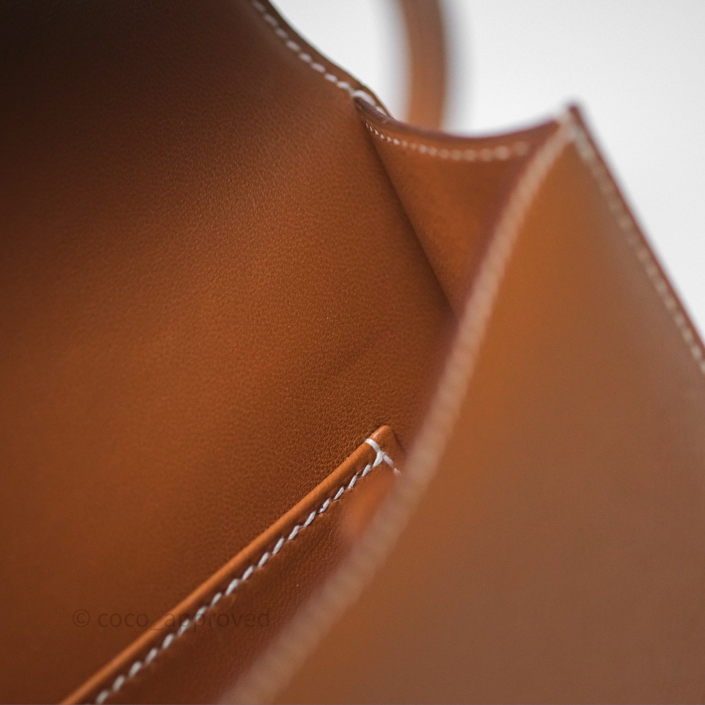 Hermès Constance Elan Gold 37 Epsom Palladium Hardware