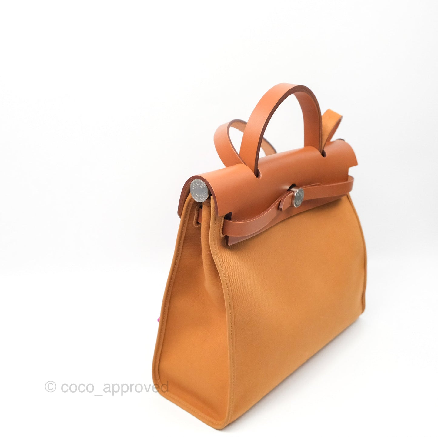 Hermès Herbag Zip 31 Dune Magnolia Fauve Canvas Palladium Hardware