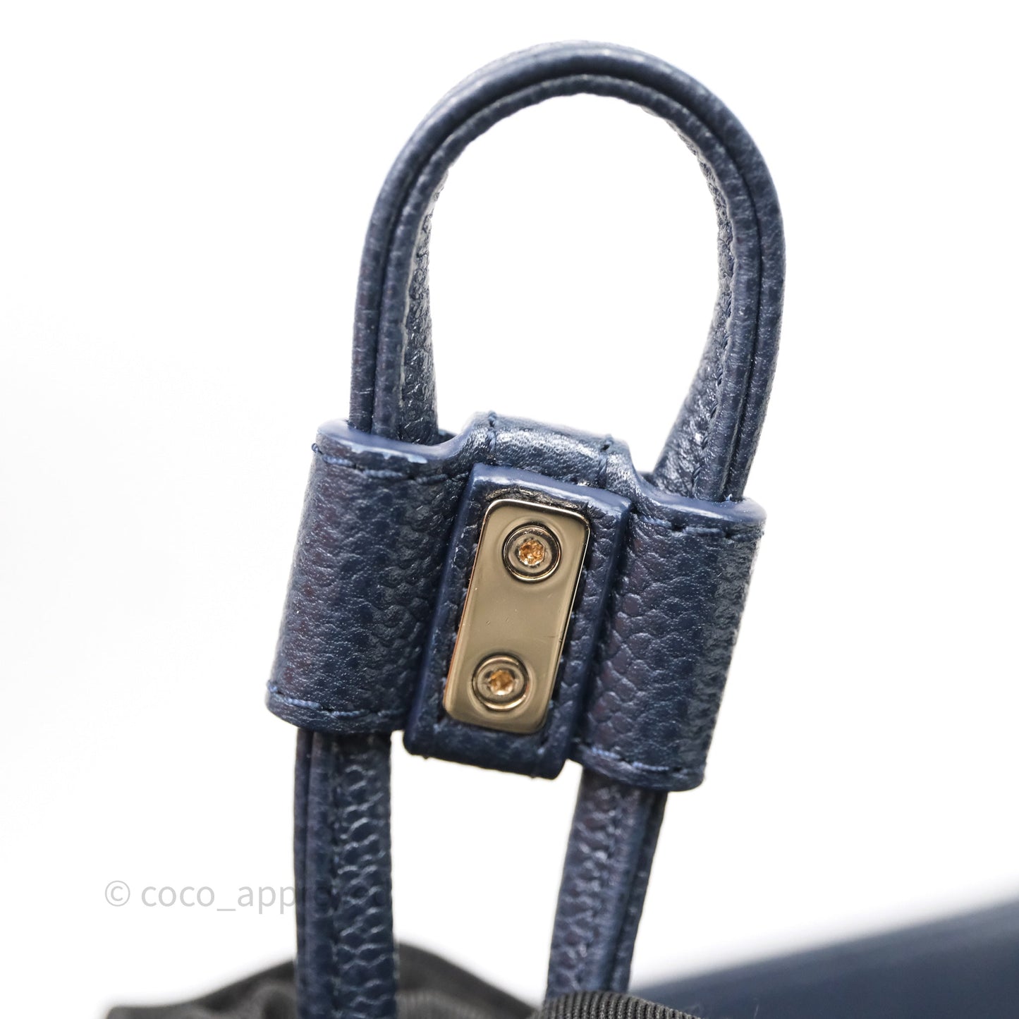 Chanel Quilted Business Affinity Backpack Navy Caviar Light Gold Hardware