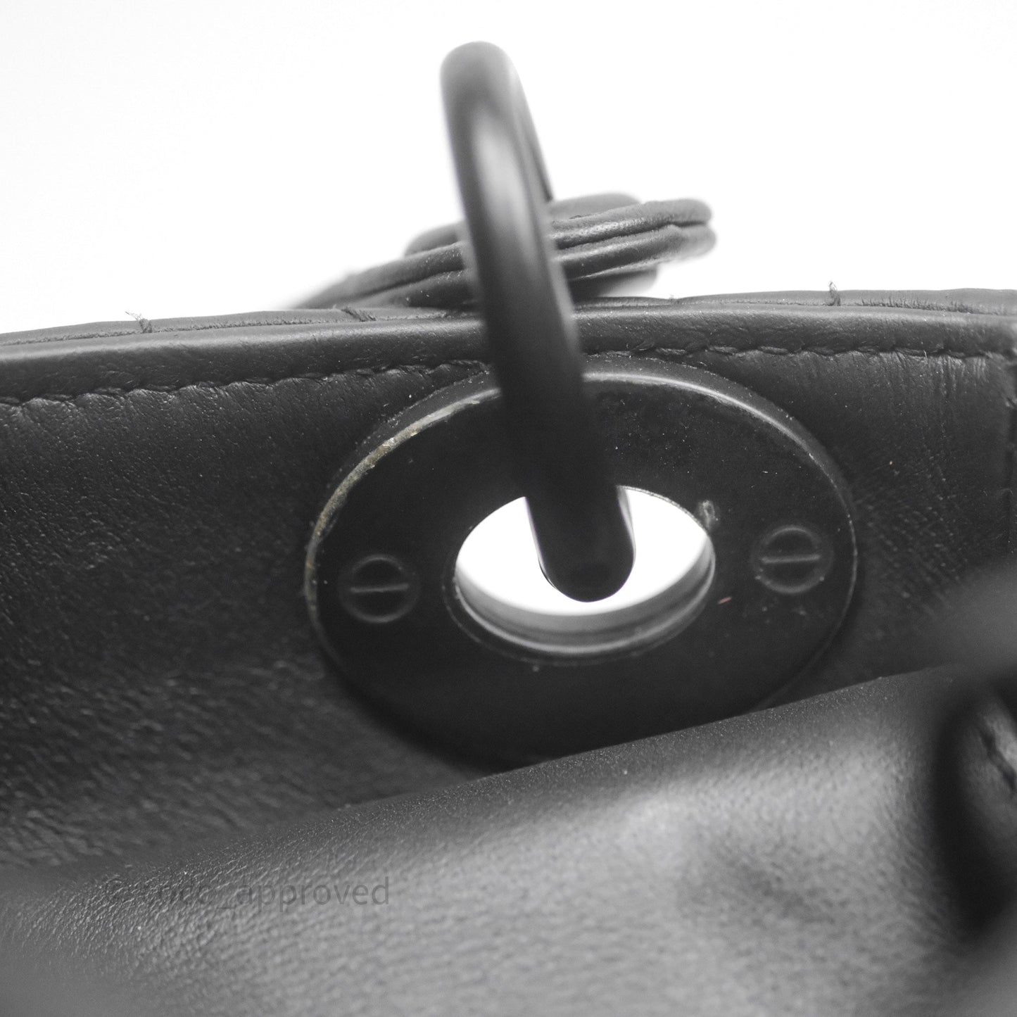 Dior Mini Lady Dior Ultra Matte Black Cannage Calfskin