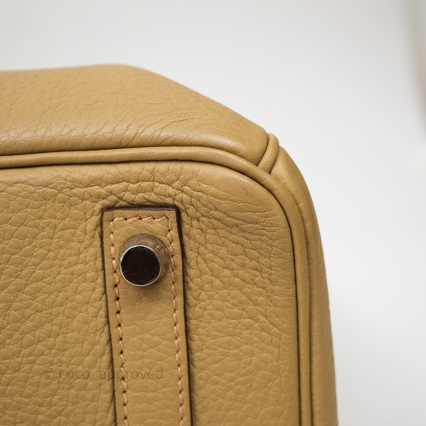 Hermès Birkin 30 Tabac-Camel 24 Togo Palladium Hardware