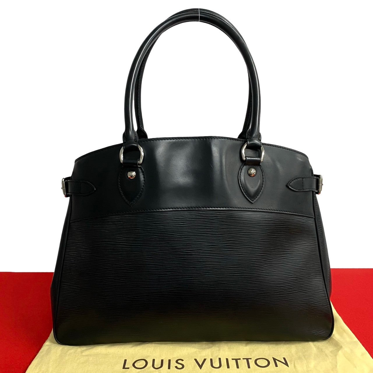 LOUIS VUITTON Handbag Epi Leather black Epi Passy GM