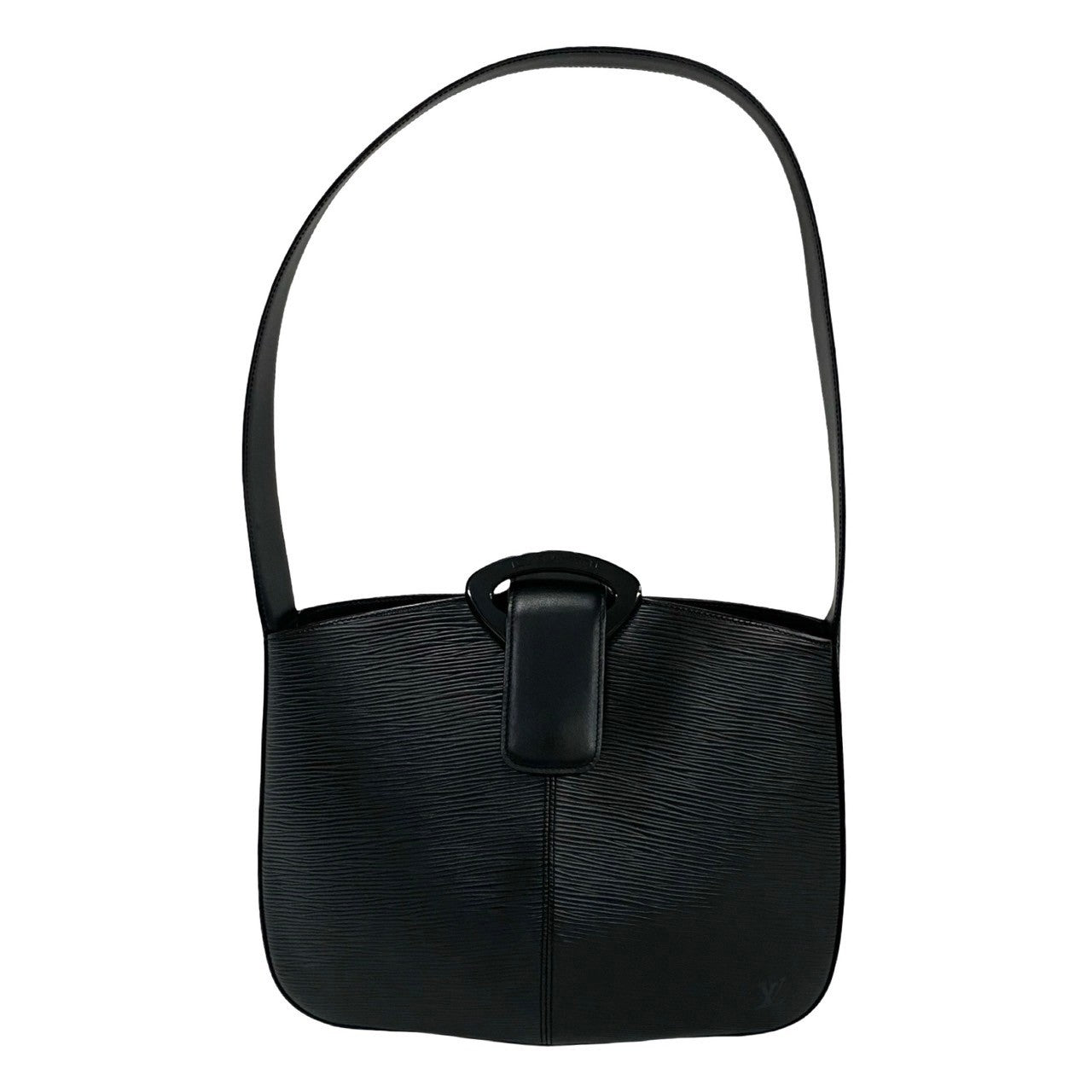 LOUIS VUITTON Shoulder Bag Epi Leather black Epi Revli