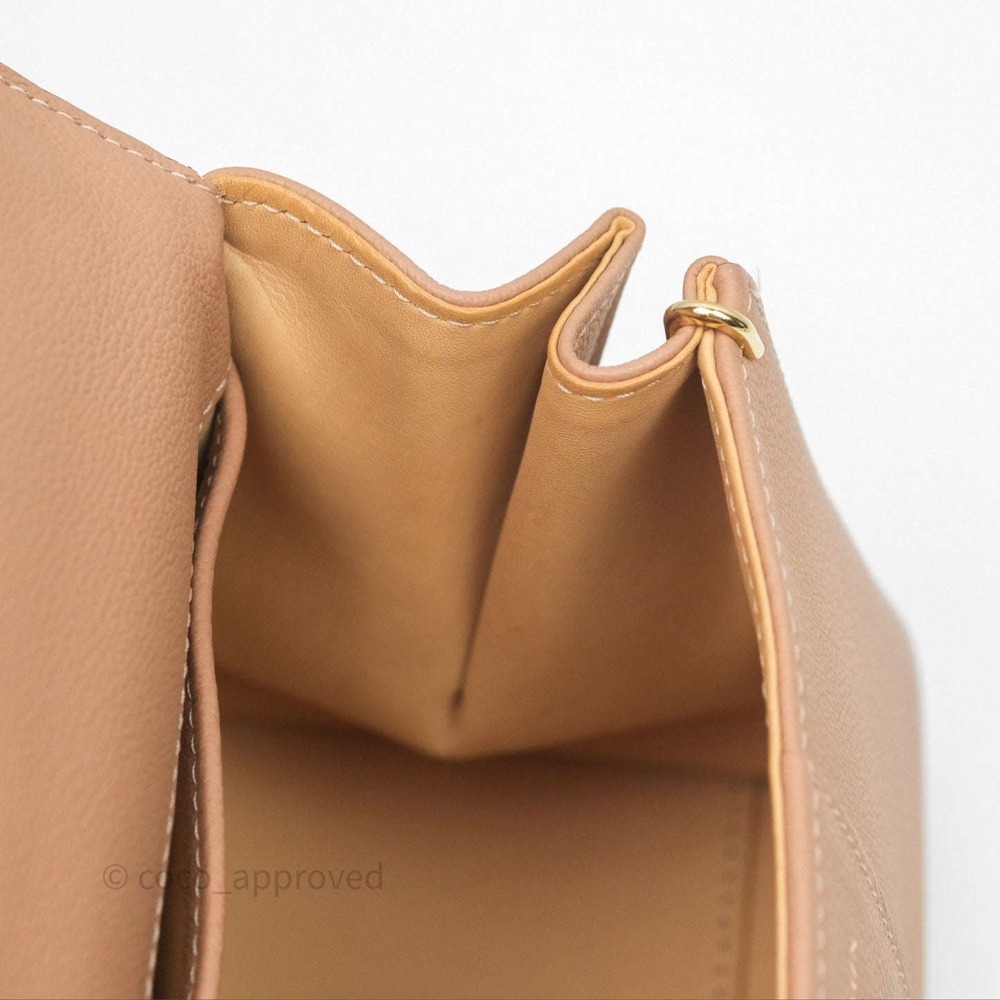 Delvaux Mini Brillant Bag Vison Grained Calfskin Gold Hardware with Twilly